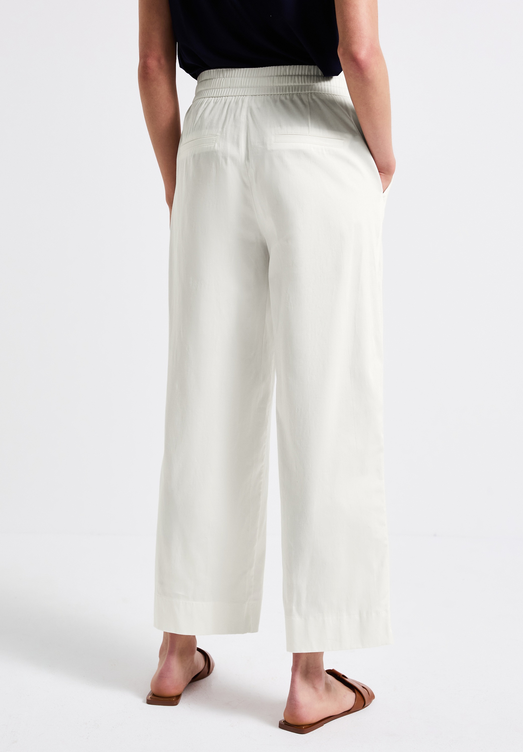STREET ONE Stoffhose, Sommerhose mit elastischem Bund günstig online kaufen