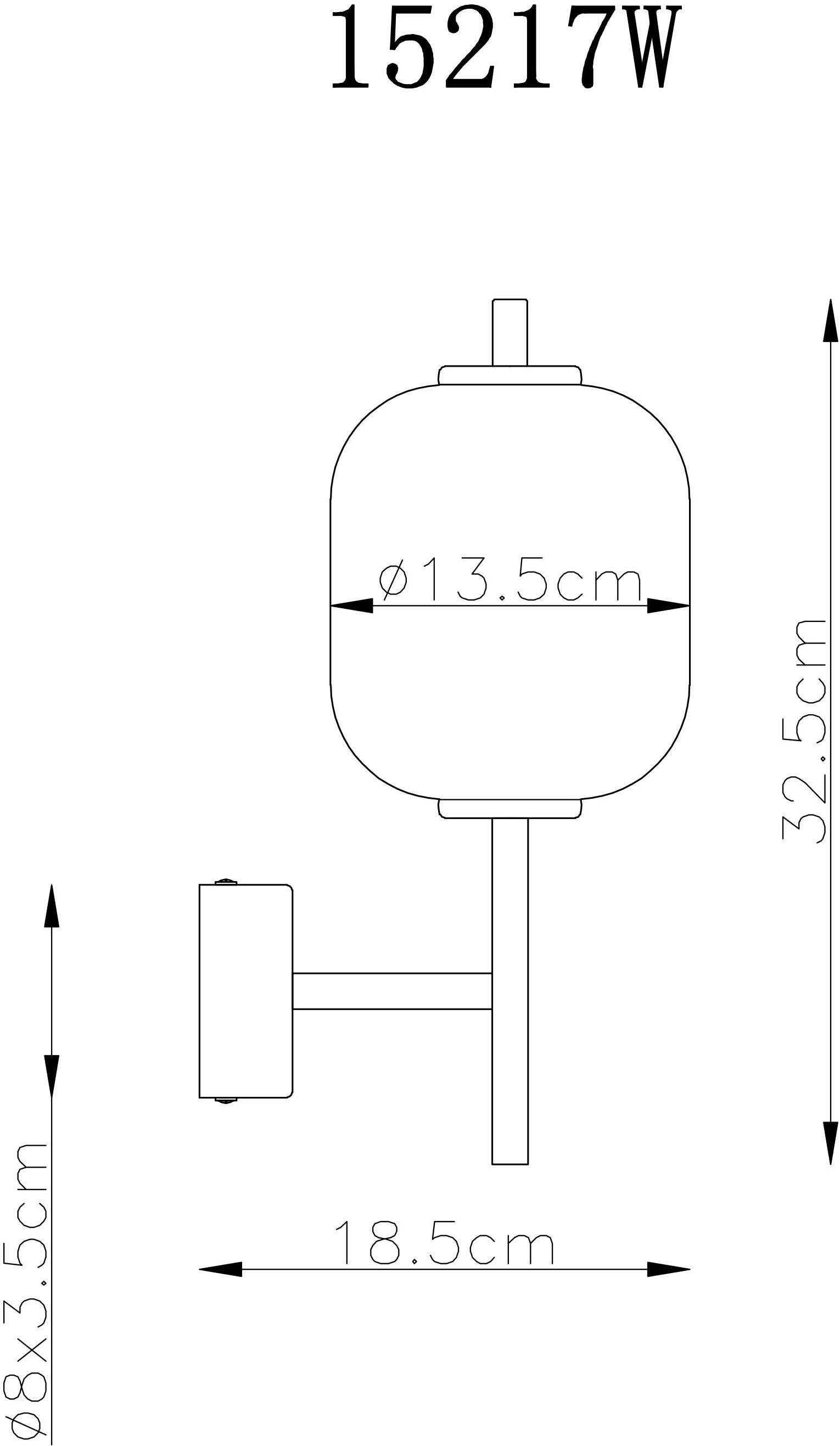 GLOBO LIGHTING LED Wandleuchte »EWALD«, Leuchtmittel LED-Modul | LED fest integriert, Wandleuchte/Glas opal/höhenverstellbar/messingfarben