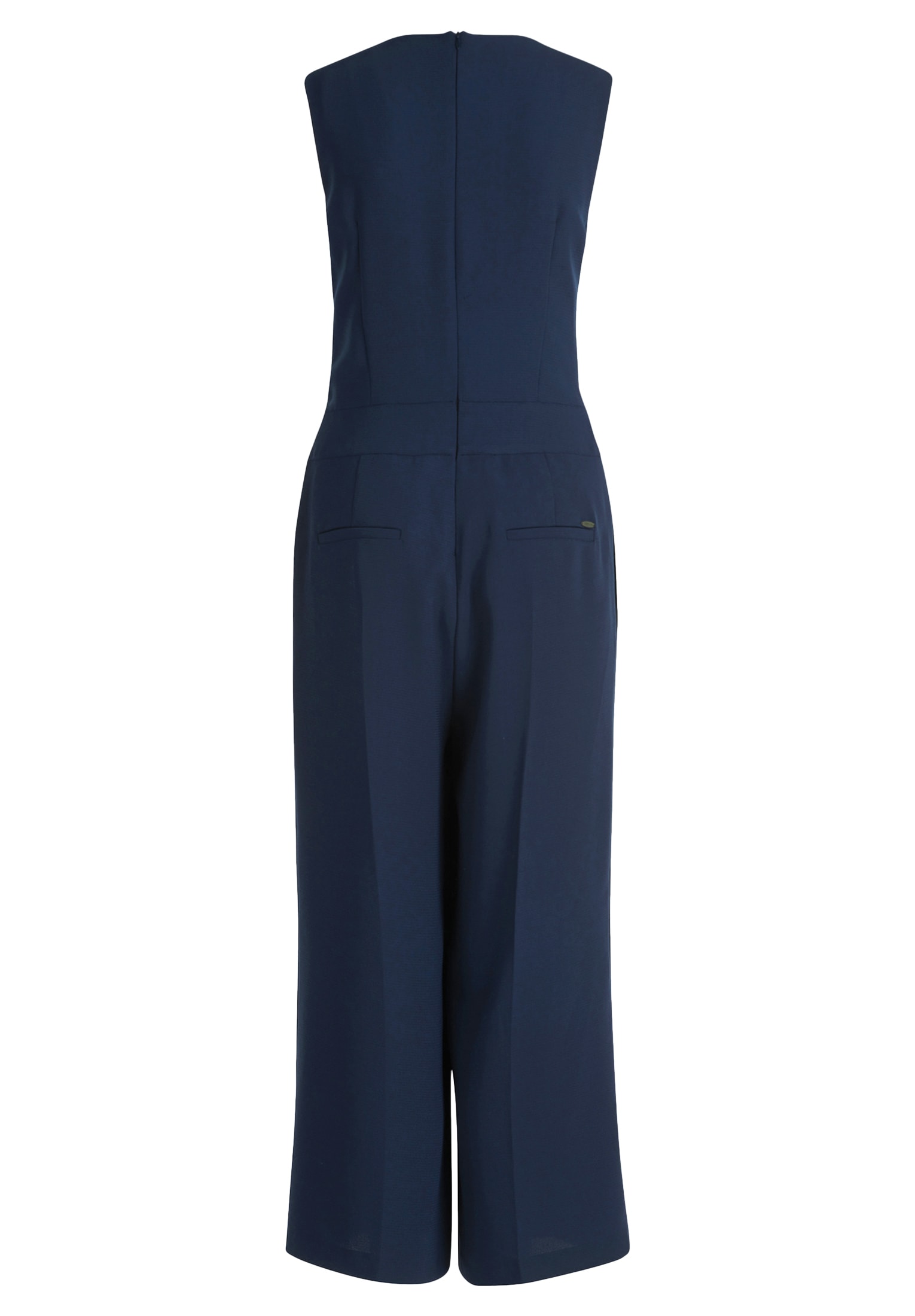 Betty&Co Overall »Betty & Co Jumpsuit ohne Arm«, (1 tlg.), Falten