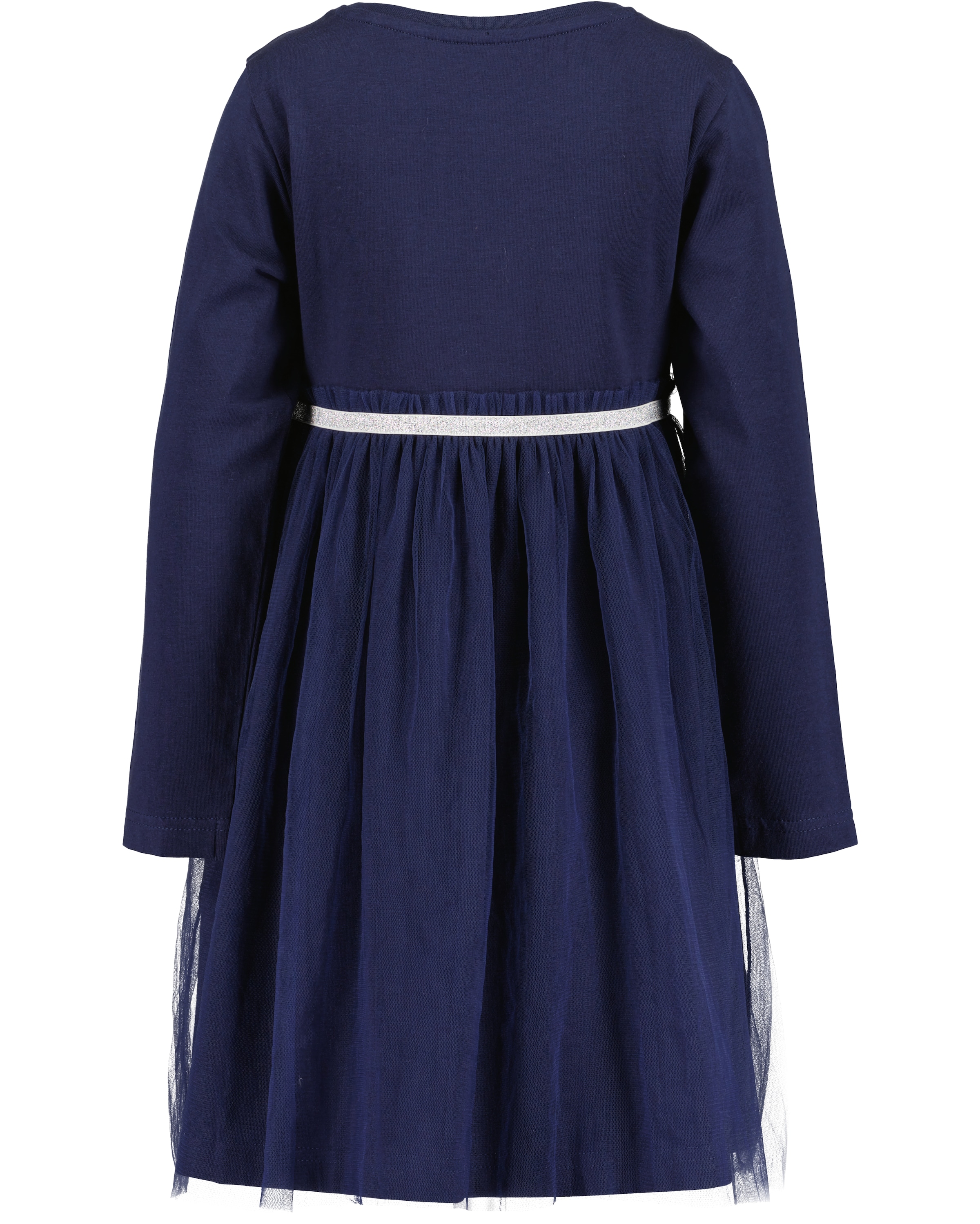 Blue Seven Jerseykleid mit aufgesetztem Tüllrock, Pailletten und Glitzerdetails