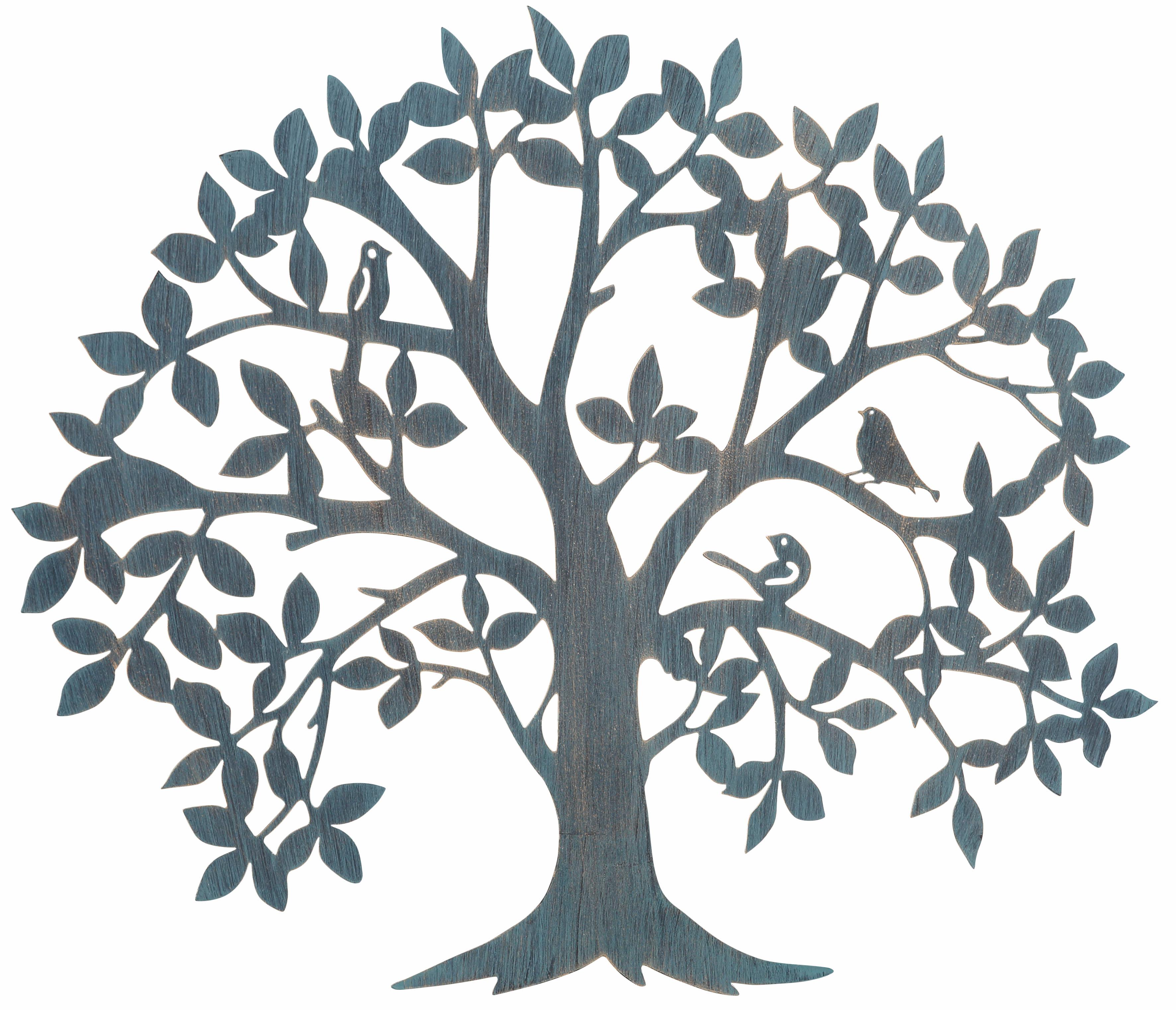 HOFMANN LIVING AND MORE Wanddekoobjekt Baum, Wanddeko, aus Metall schwarz Wanddekoration Deko Wohnaccessoires
