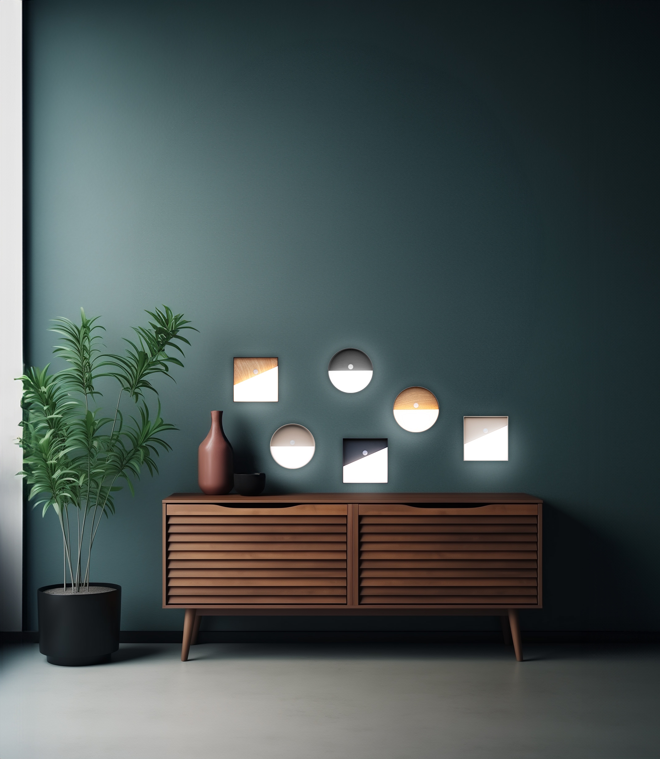 ECO-LIGHT LED Außen-Wandleuchte »LED-Wandleuchte MEG + PIR«, 1 flammig, Leuchtmittel LED-Board | LED fest integriert, Akku-Licht für Innen & Außen