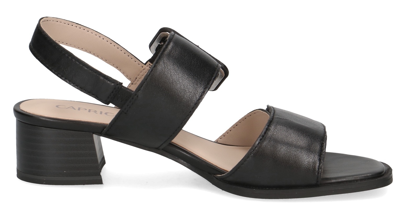 Caprice Sandalette, Blockabsatz, Riemchensandale, Businessschuh, verstellbarer Schnalle