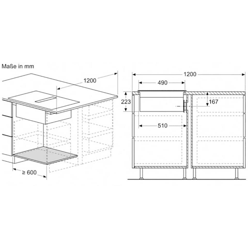 NEFF Kochfeld mit Dunstabzug »T48CD7AX2«, T48CD7AX2