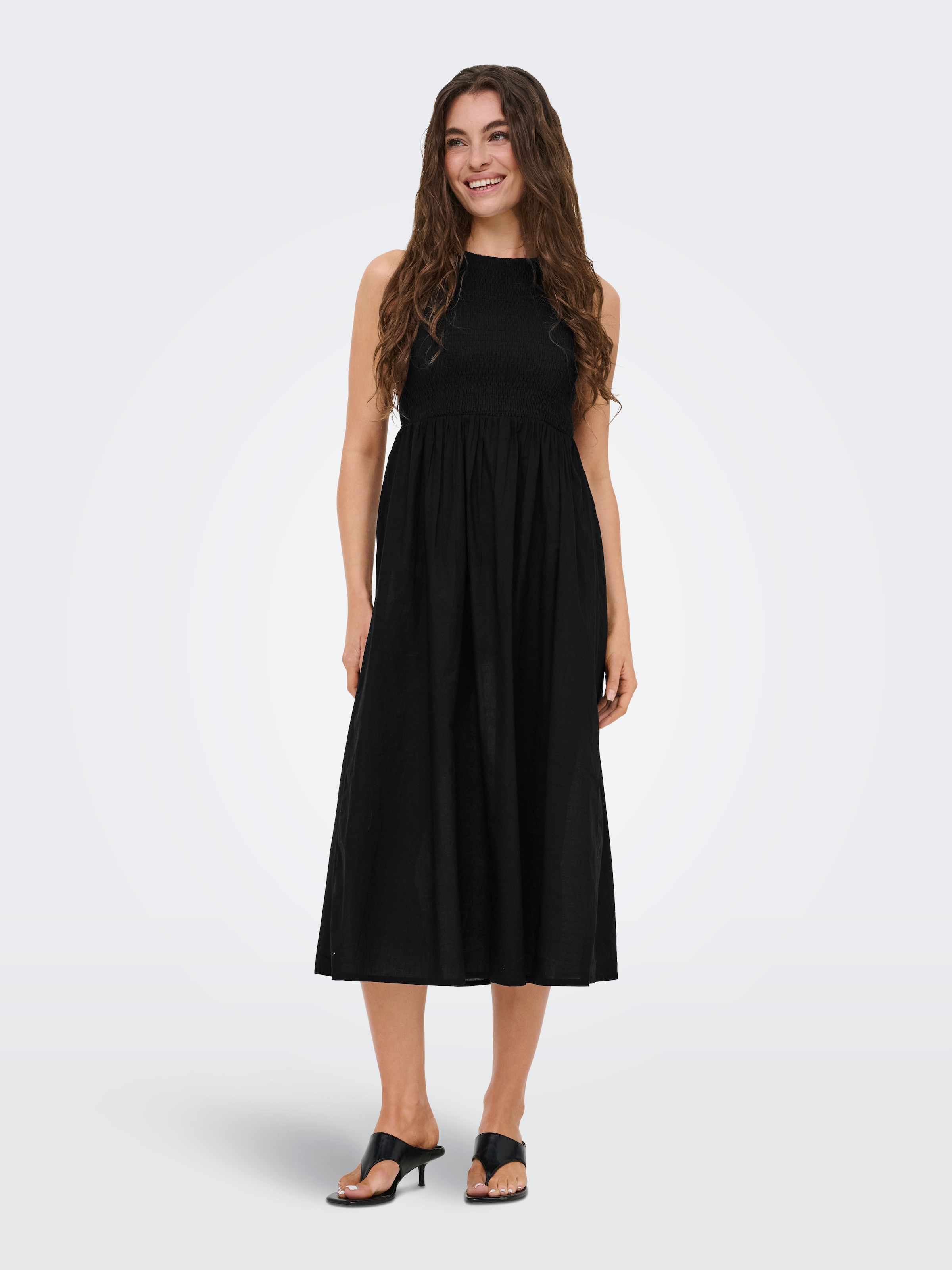 JDY Midikleid »JDYDIEGO S/L SMOCK MIDI DRESS WVN NOOS«