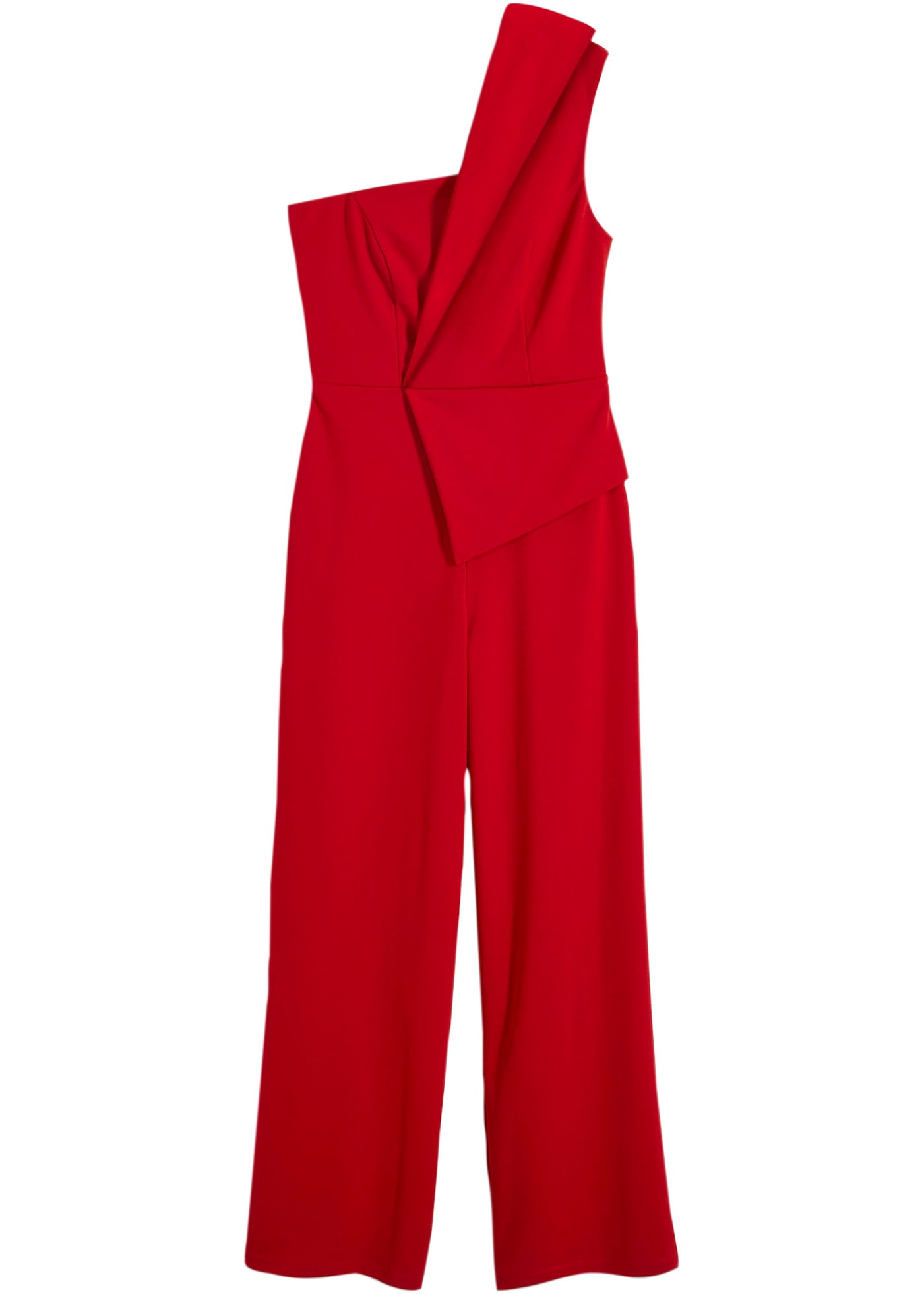 bonprix Overall für festliche Anlässe, One-Shoulder-Design, Slim fit, ärmellos