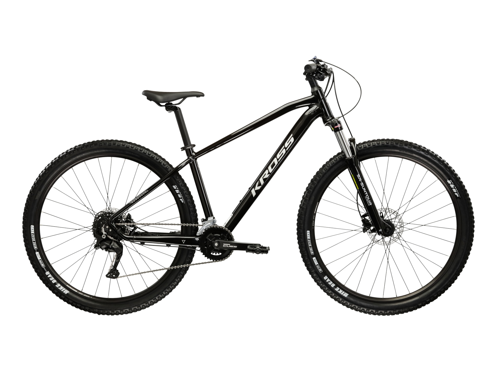KROSS Mountainbike "KROSS Mountainbike Hardtail 29" Hexagon 5.0 schwarz 18 Gänge", 43cm, 29 Zoll (73,66cm) hinten: 29 Zoll (73,66cm)schwarz, schwarz,