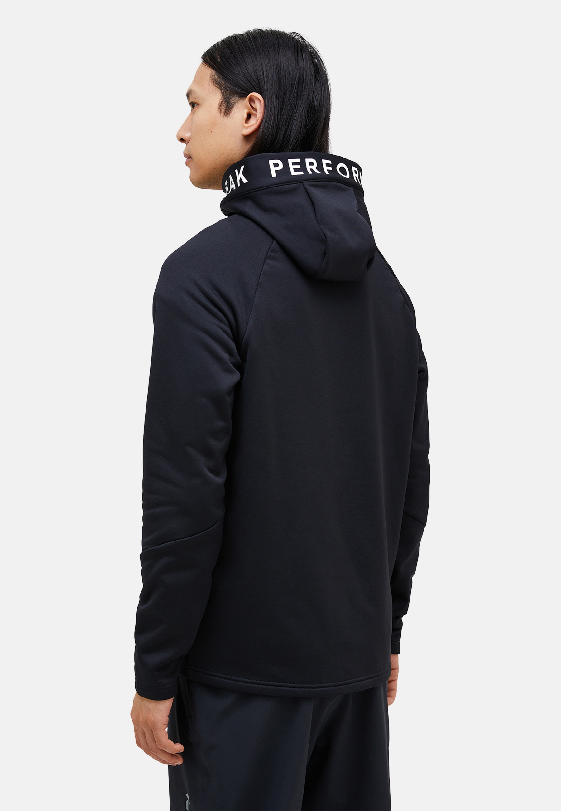 Peak Performance Fleecejacke »M Rider Zip Hood« mit Label-Applikationen