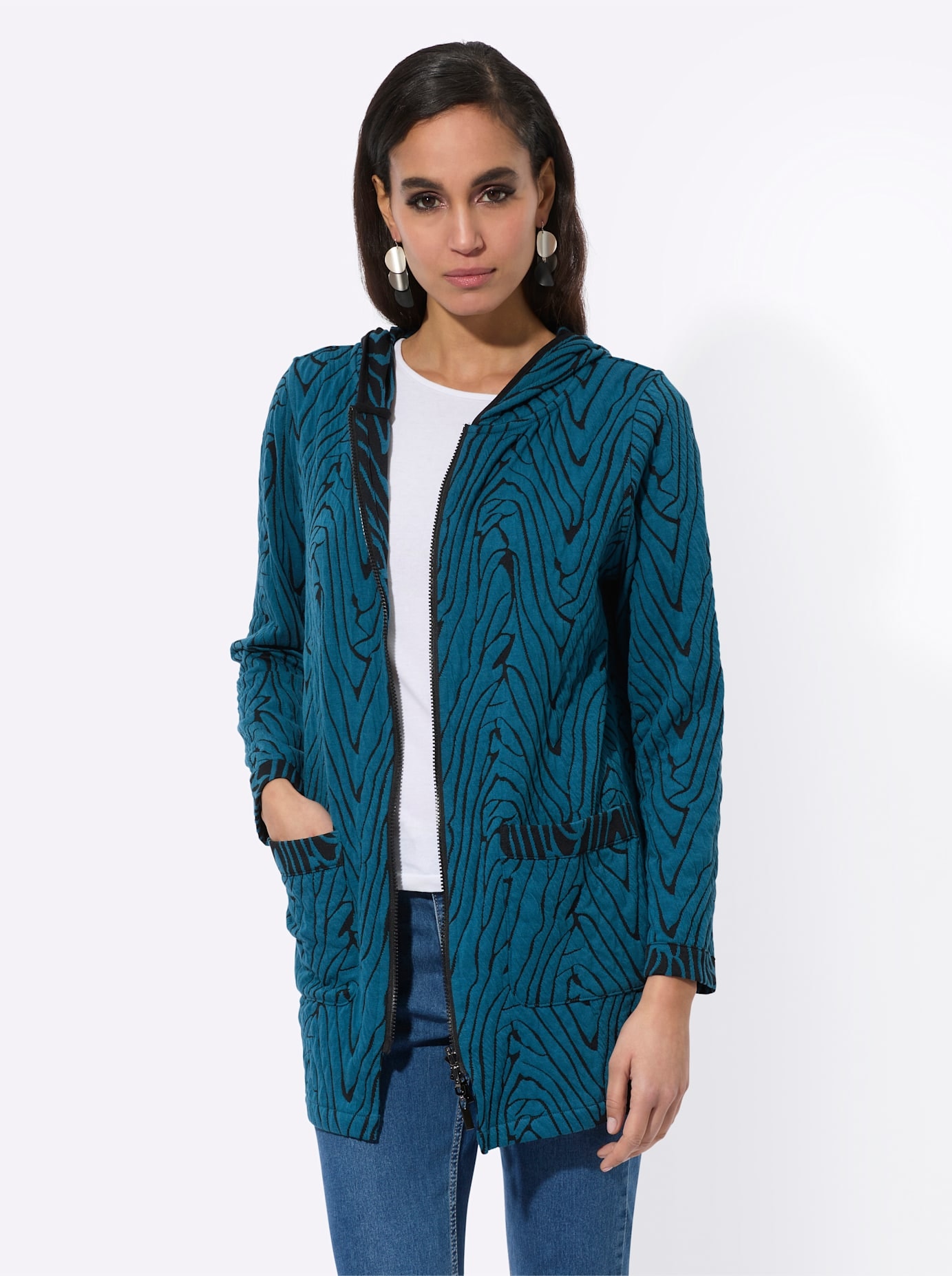 creation L Shirtjacke »Wende-Shirtjacke«, (1 tlg.)