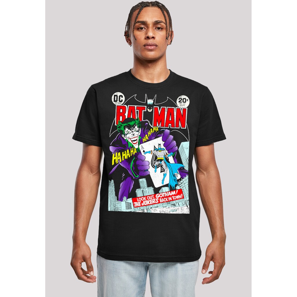 F4NT4STIC T-Shirt »DC Comics Batman Joker Playing Card Cover«