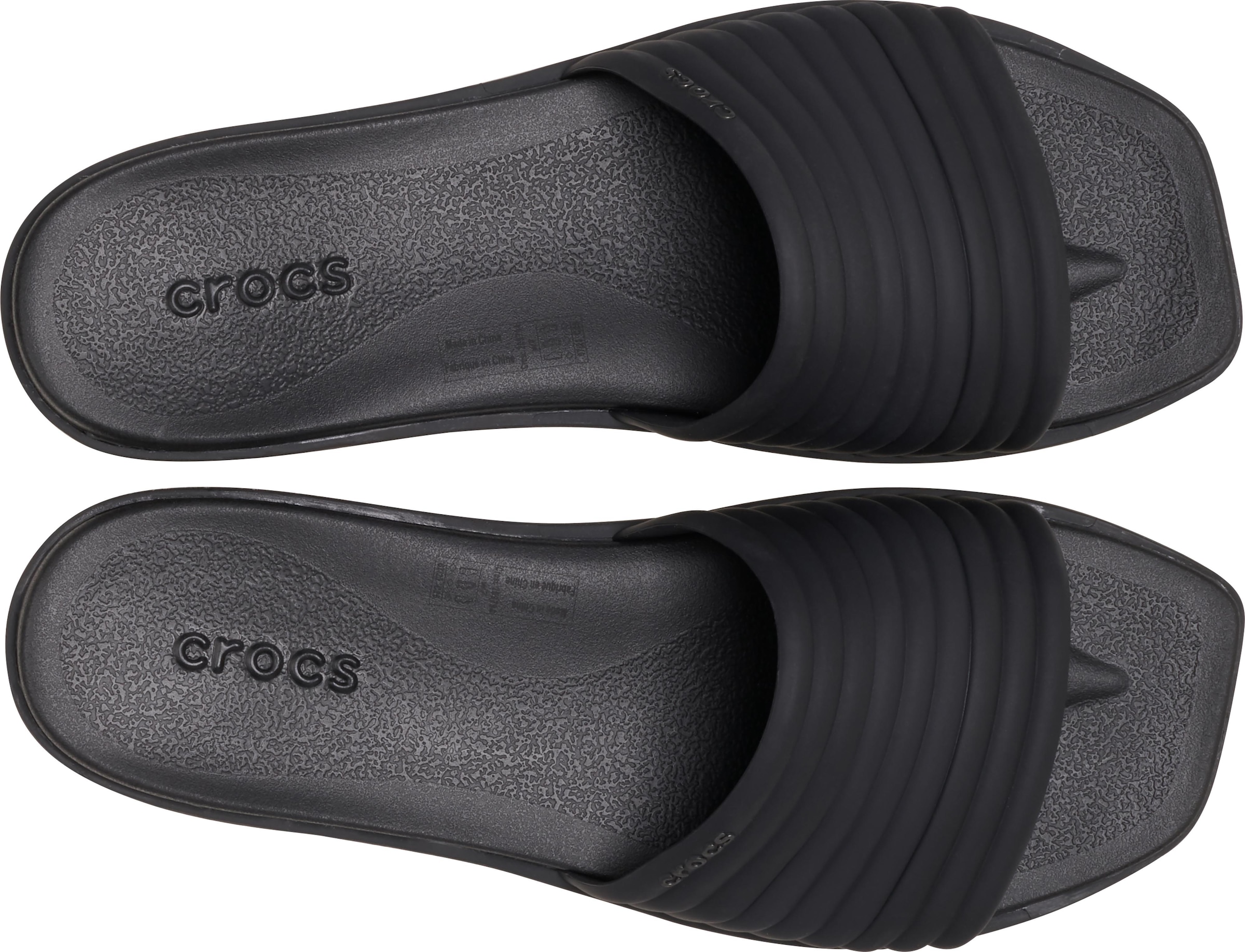 Crocs Pantolette »Miami Slide«, Sandale, Badeschuh, Schlappen mit kleinem Keilabsatz