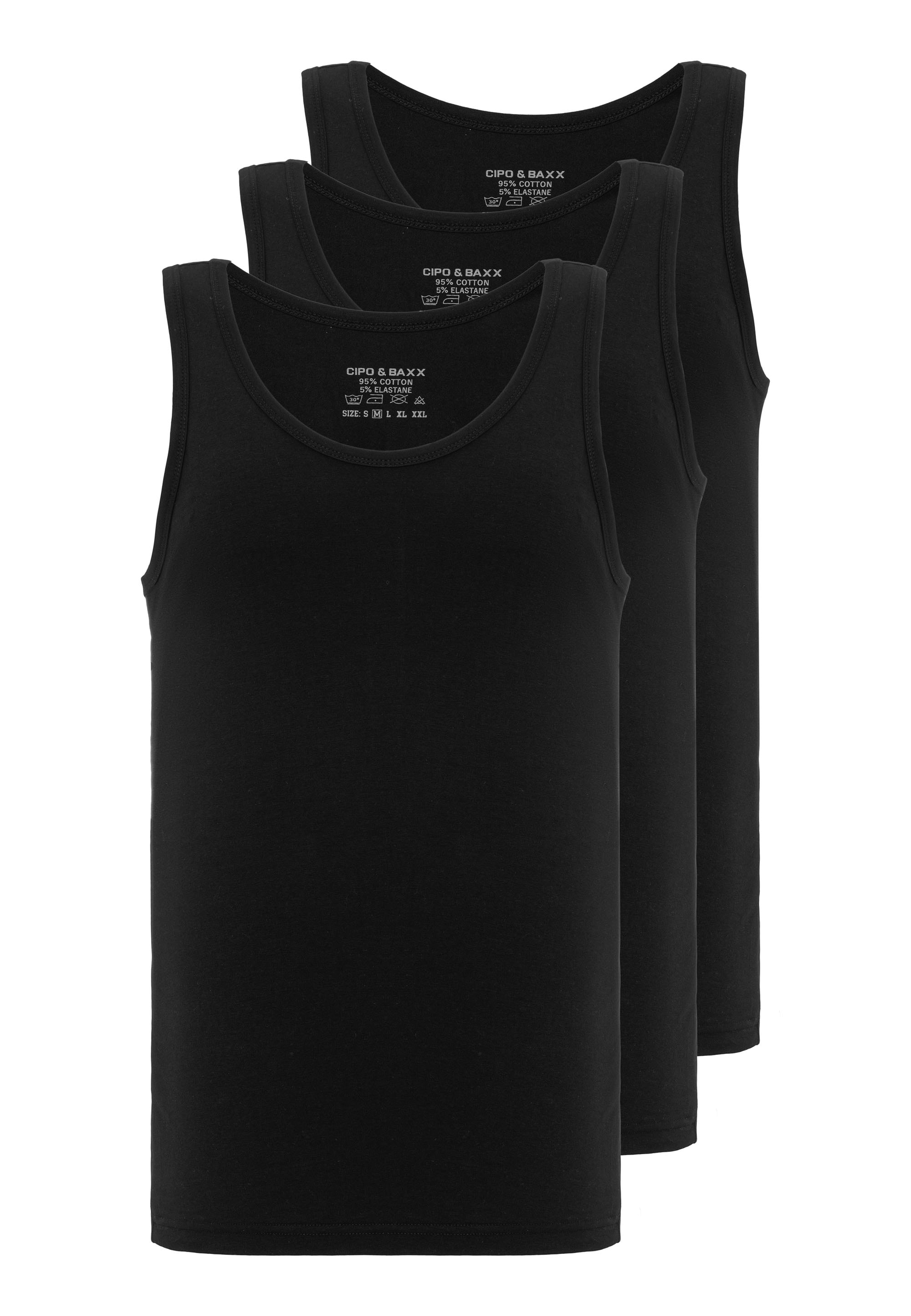 Tanktop, 3er-Pack in klassischem Design