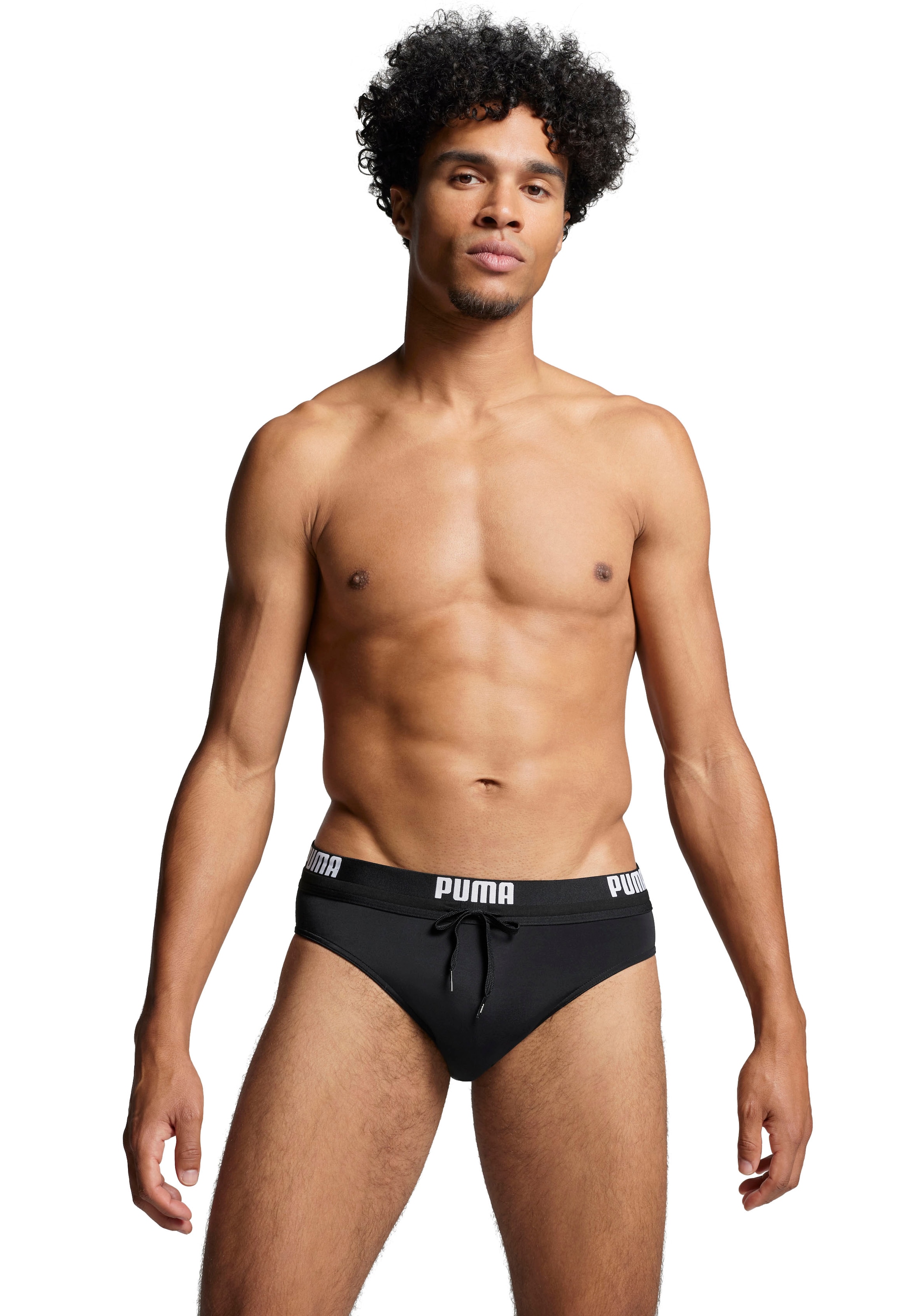 PUMA Badeslip "PUMA SWIM MEN LOGO SWIM BRIEF", mit elastischem Logobund günstig online kaufen