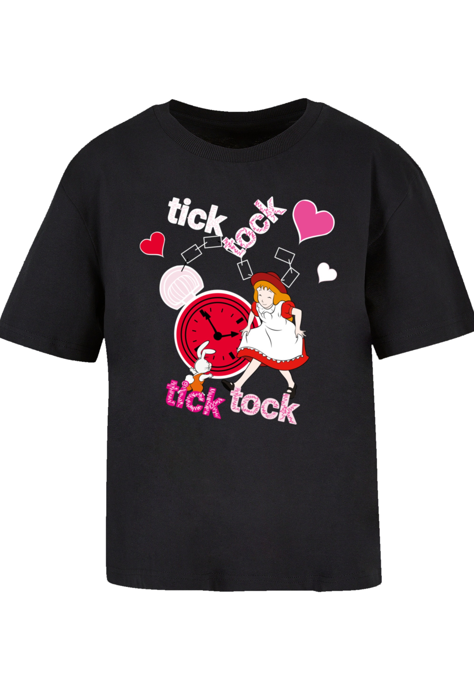 F4NT4STIC T-Shirt »Alice im Wunderland Tick Tock« Retro, Heroes of Childhood, TV Serie