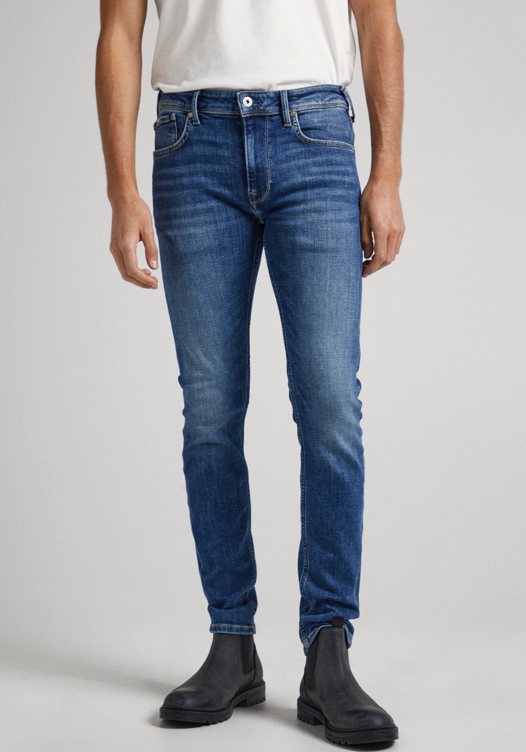 Pepe Jeans Slim-fit-Jeans "FINSBURY" Baumwoll-Stretch günstig online kaufen