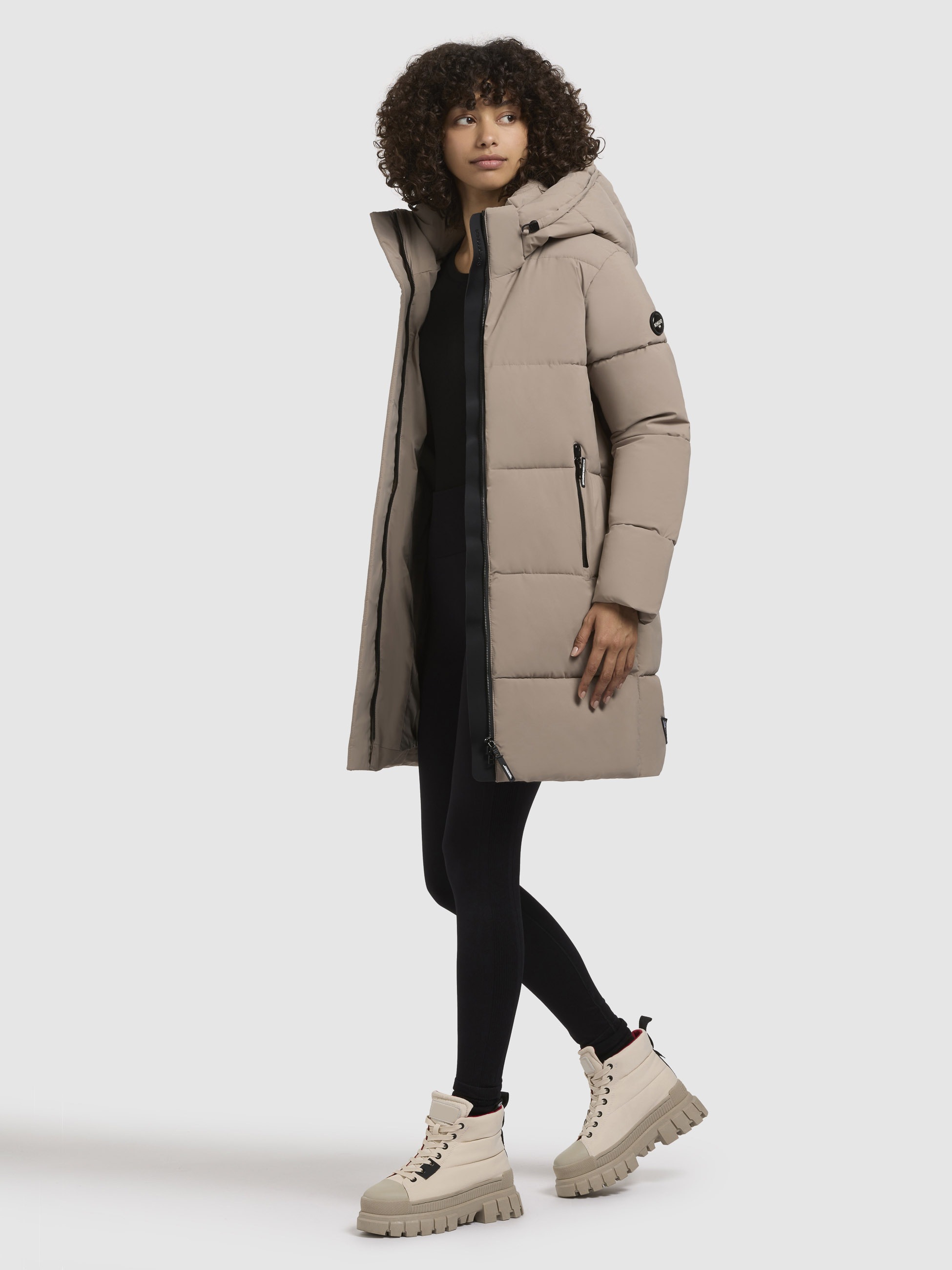 khujo Steppjacke »HAYA MATT«, mit Kapuze