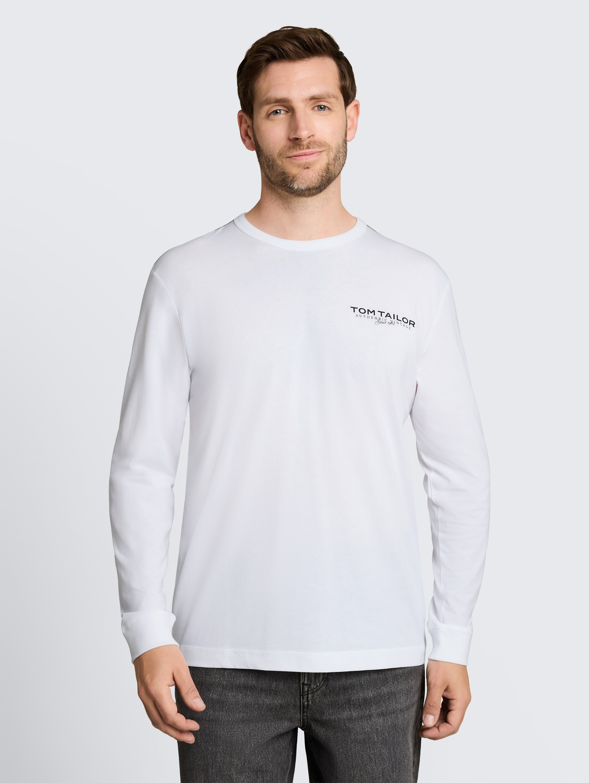 TOM TAILOR Langarmshirt mit Logo-Print