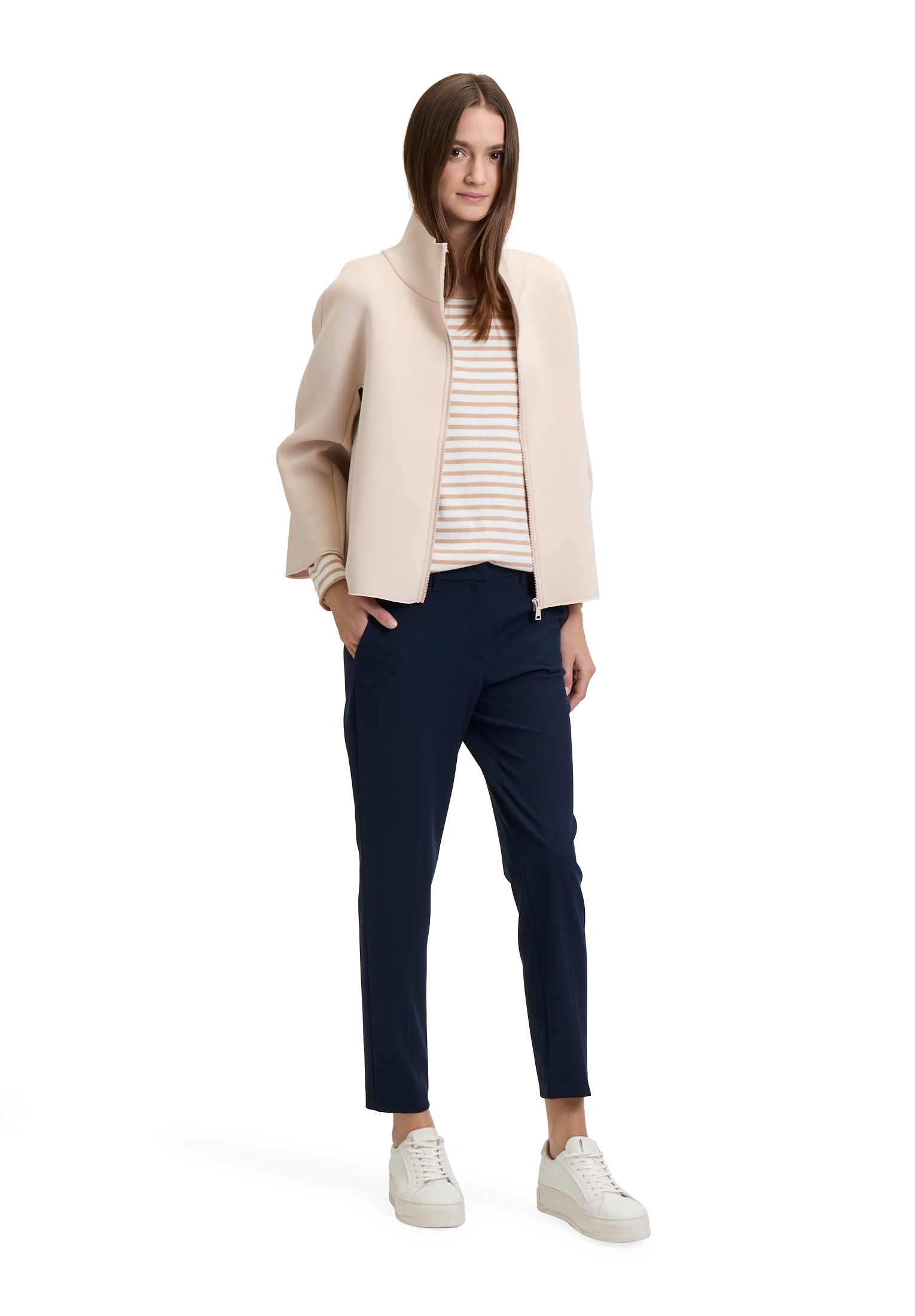 Betty&Co Canvasjacke »Betty & Co Damen Casual-Jacke mit Stehkragen«