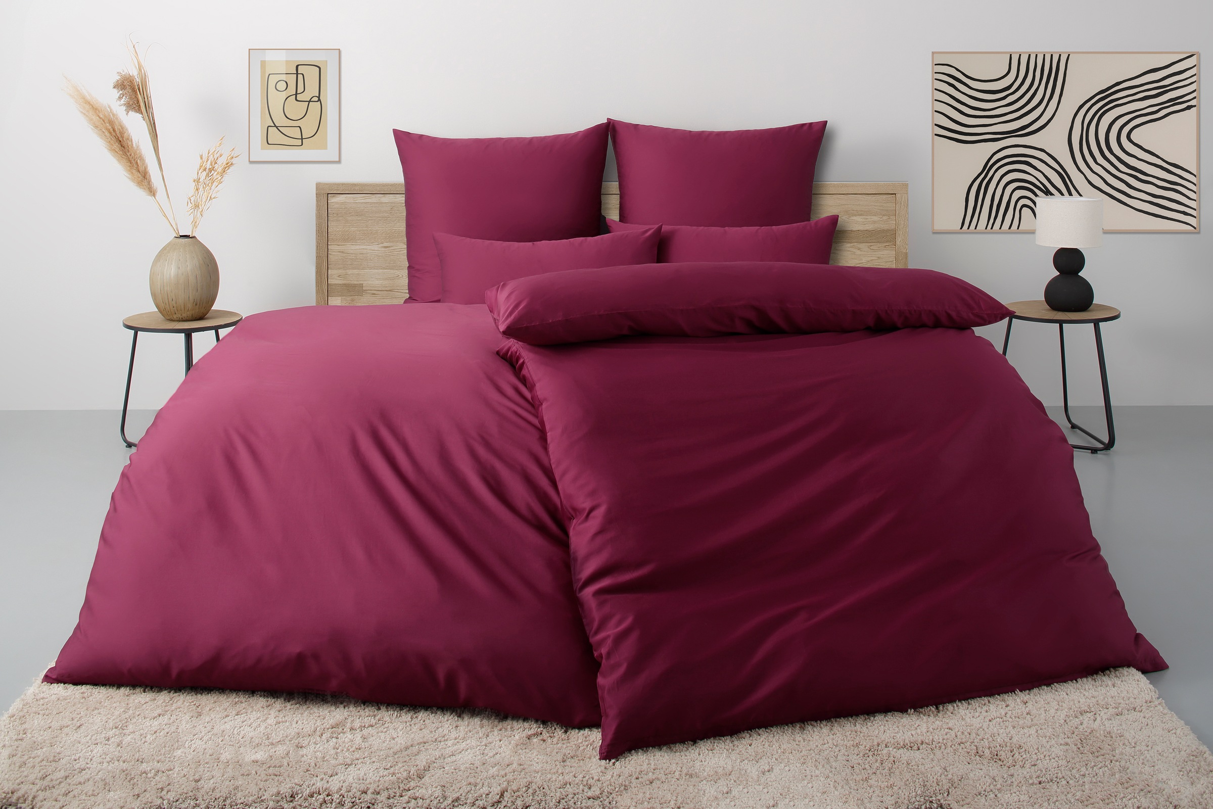 Bettwäsche OTTO HOMEbeere, Satin, Obermaterial: 100% Baumwolle, Bettwäsche, "Luisa", 100% Baumwolle, ab Gr. 135x200, auch in PREMIUM Qualitäten