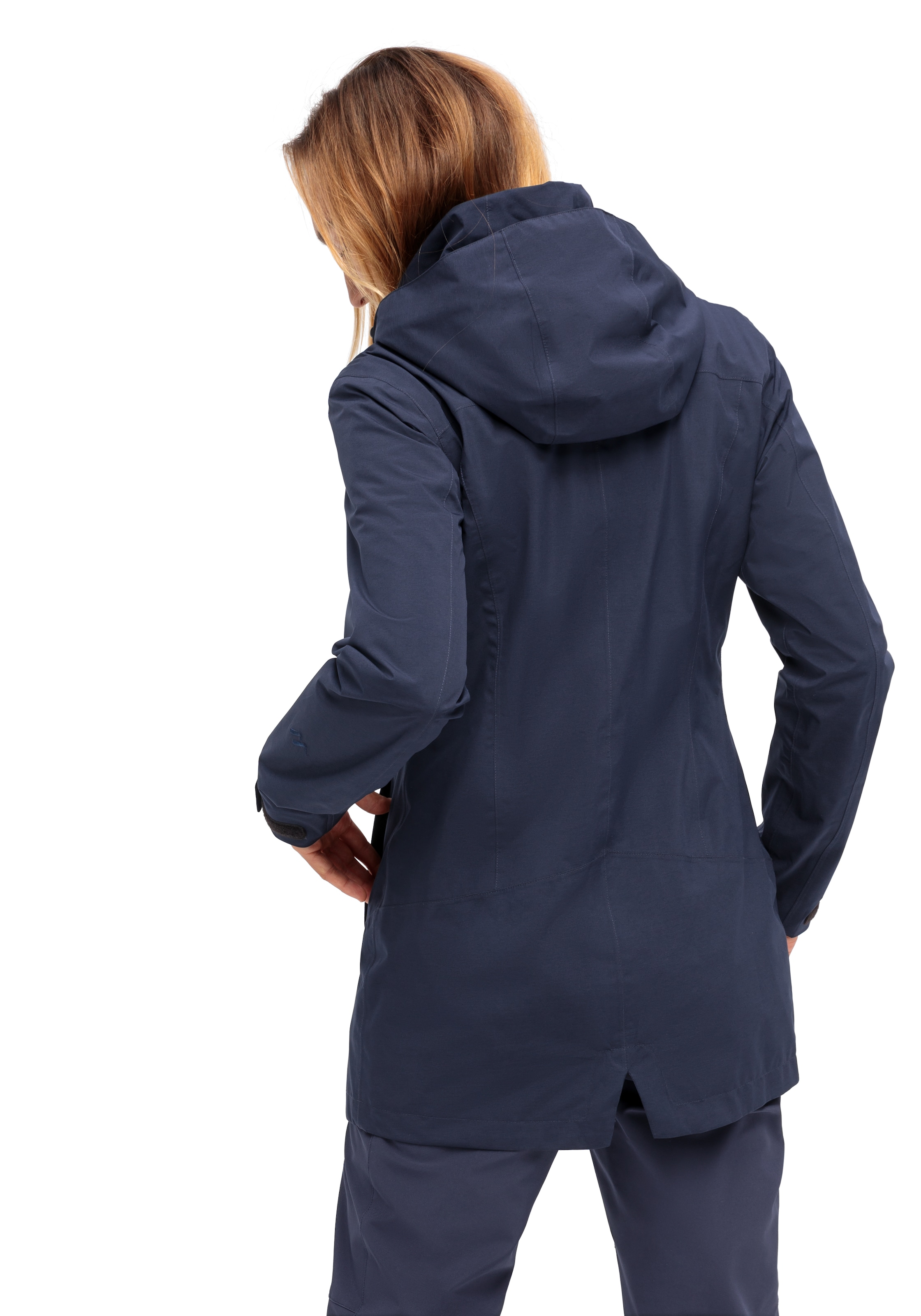 Maier Sports Outdoorjacke »Perdura rec W«, Damen Funktionsmantel, wasserdichter Mantel mit Kapuze, Wanderjacke