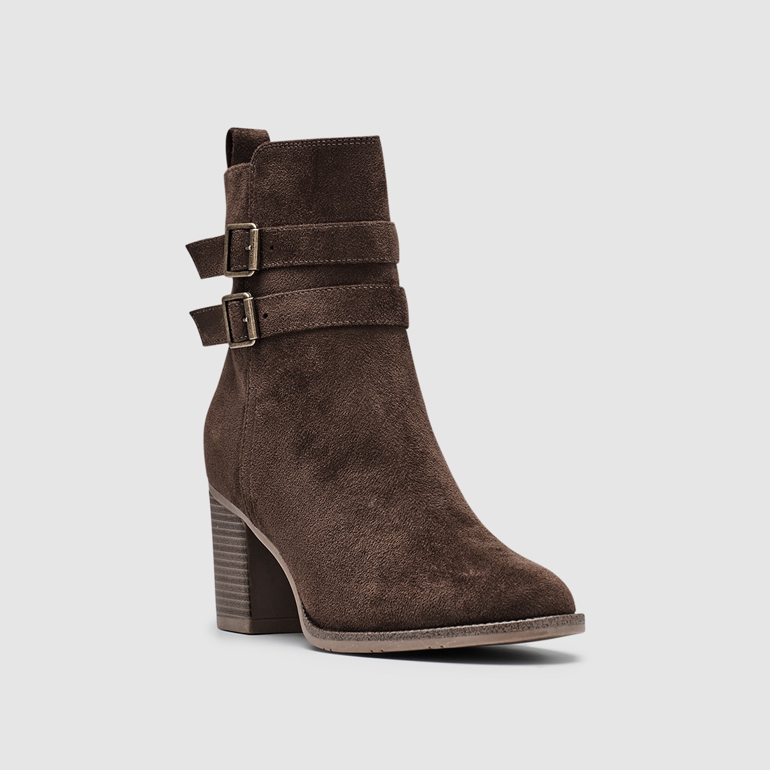Esprit Stiefelette "LOLINA" Ankleboots mit Reißverschluss, Blockabsatz und Zierschnallen