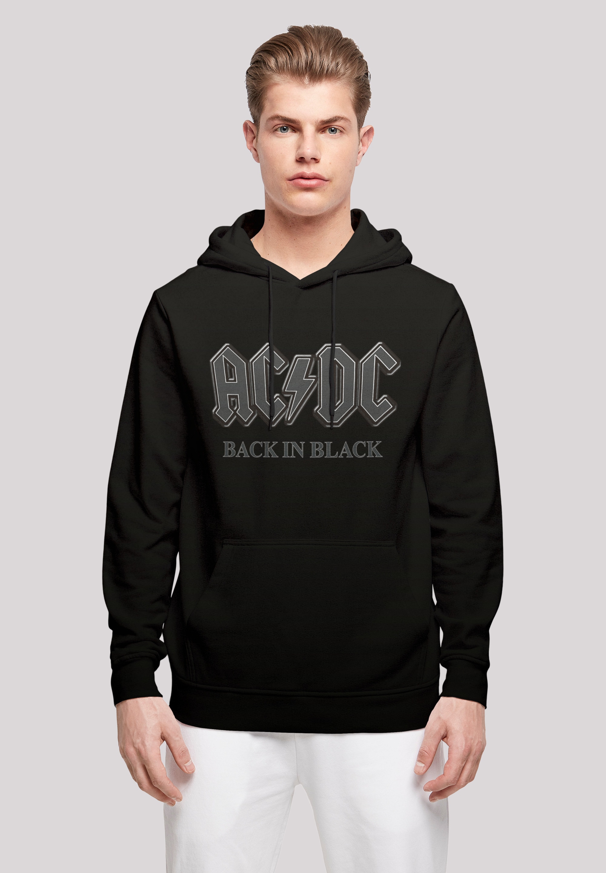 Kapuzenpullover »ACDC Back in Black Rock Music Band«, Print