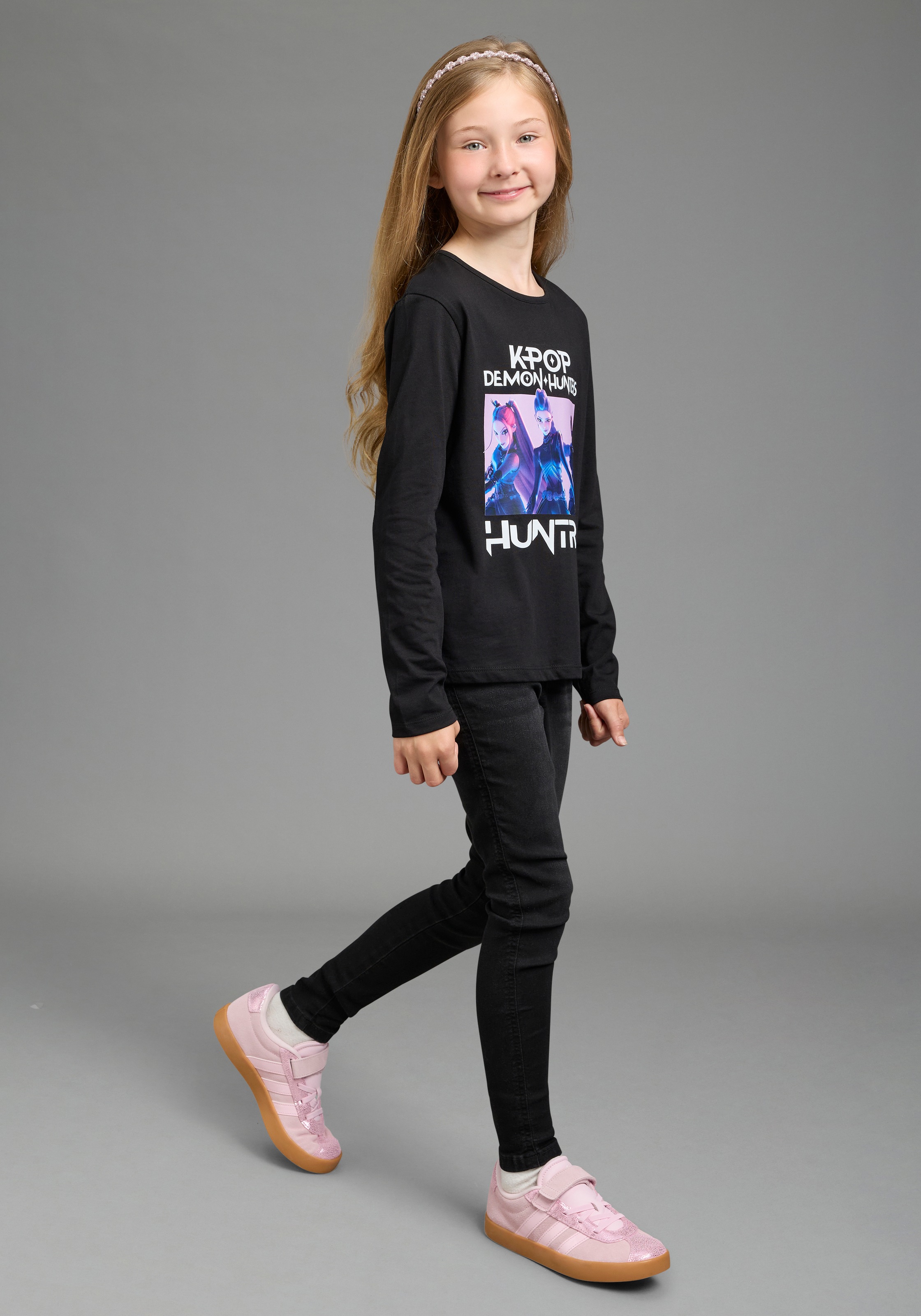 KIDSWORLD Langarmshirt »K-POP DEMON HUNTERS Shirt« hüftlang, mit Rundhalsausschnitt, Basic Passform