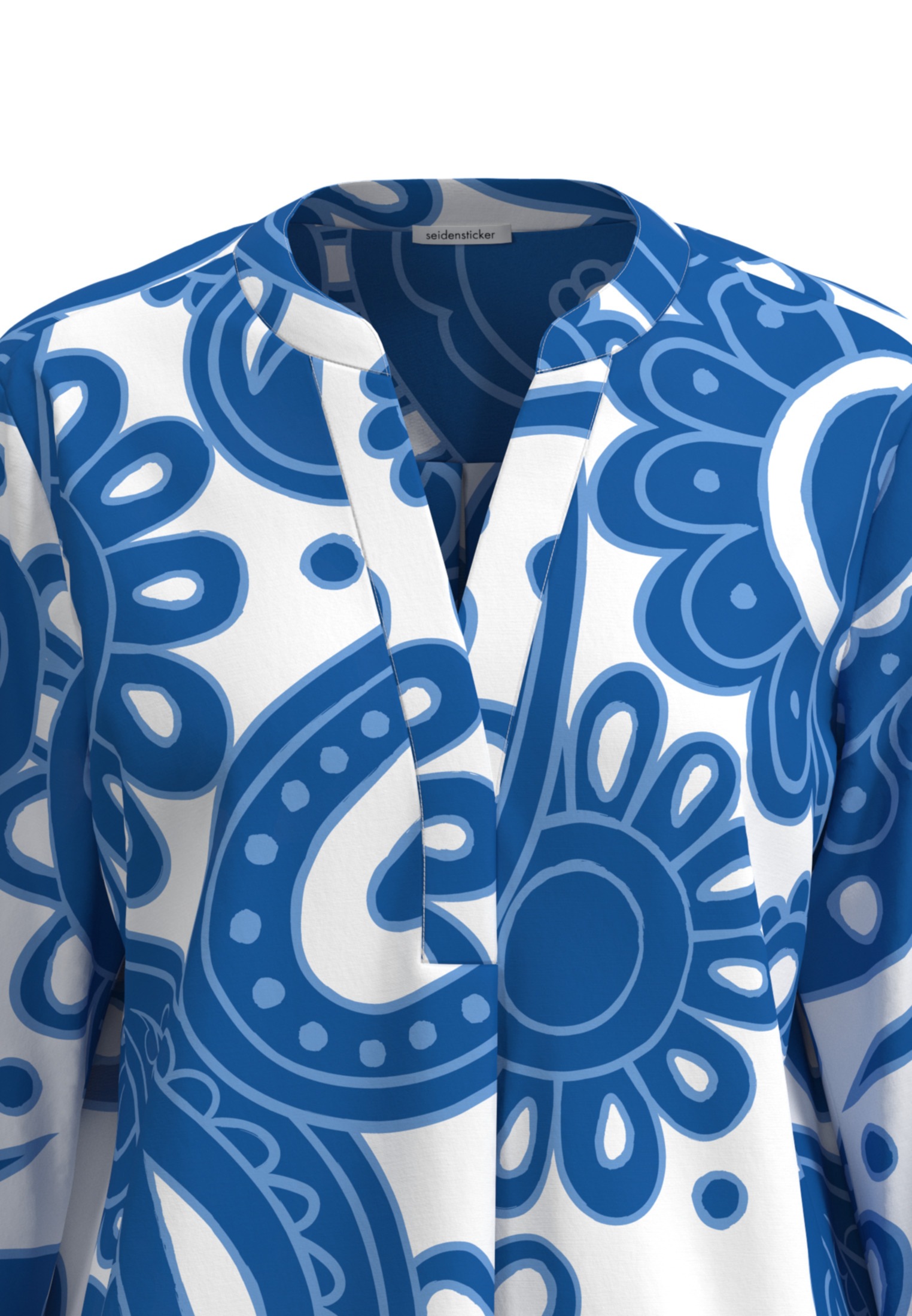 seidensticker Klassische Bluse »Schwarze Rose«, Tunika Paisley