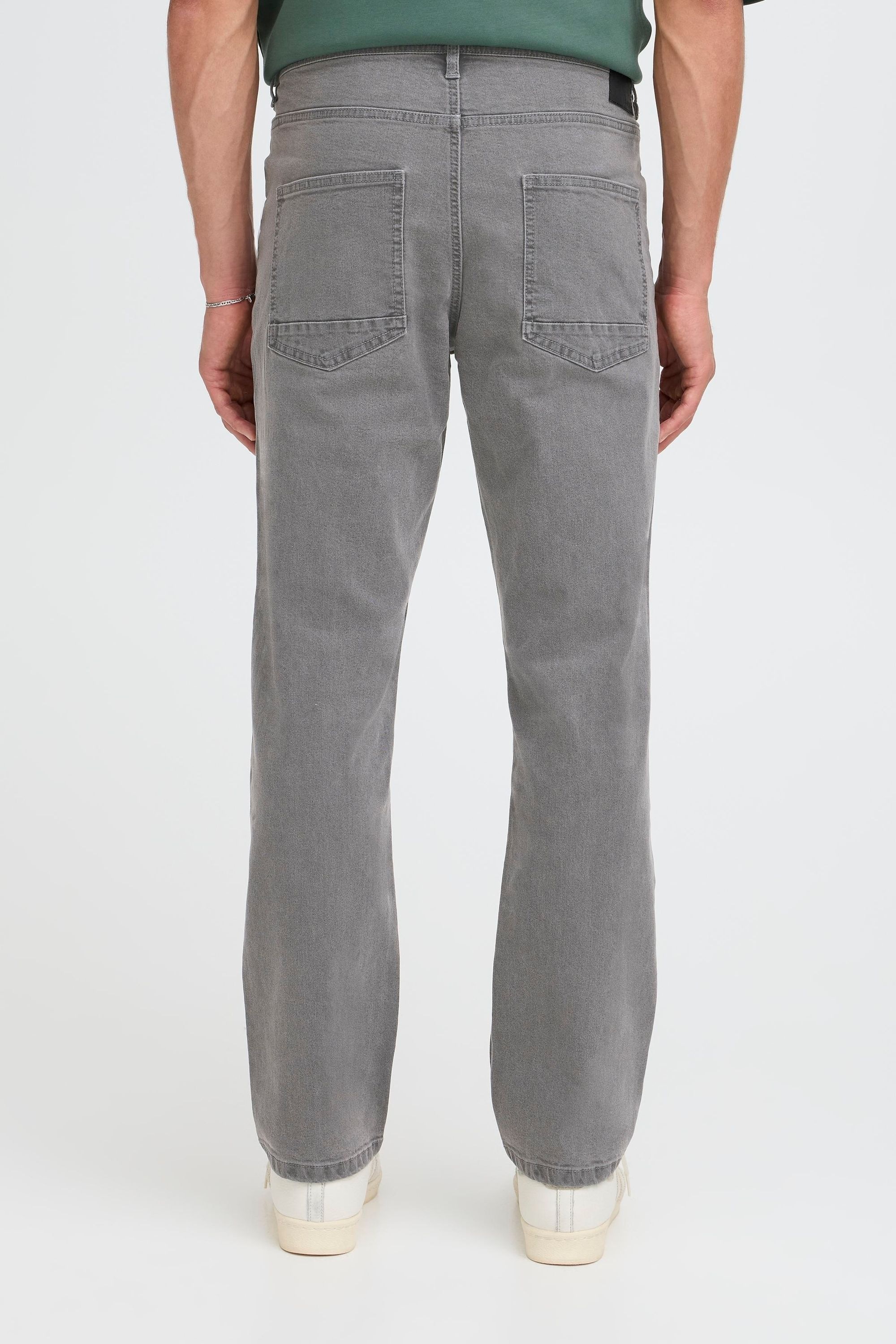 !solid Straight-Jeans SOLID "Straight-Jeans SDPAYDO", Herren, Gr. 30, Länge 32, grau (grau denim), Obermaterial: 68% Baumwolle CO. 27% Polyester PES. 3% Viskose CV. 2% Elasthan EL., Jeans Straight-Jeans 3