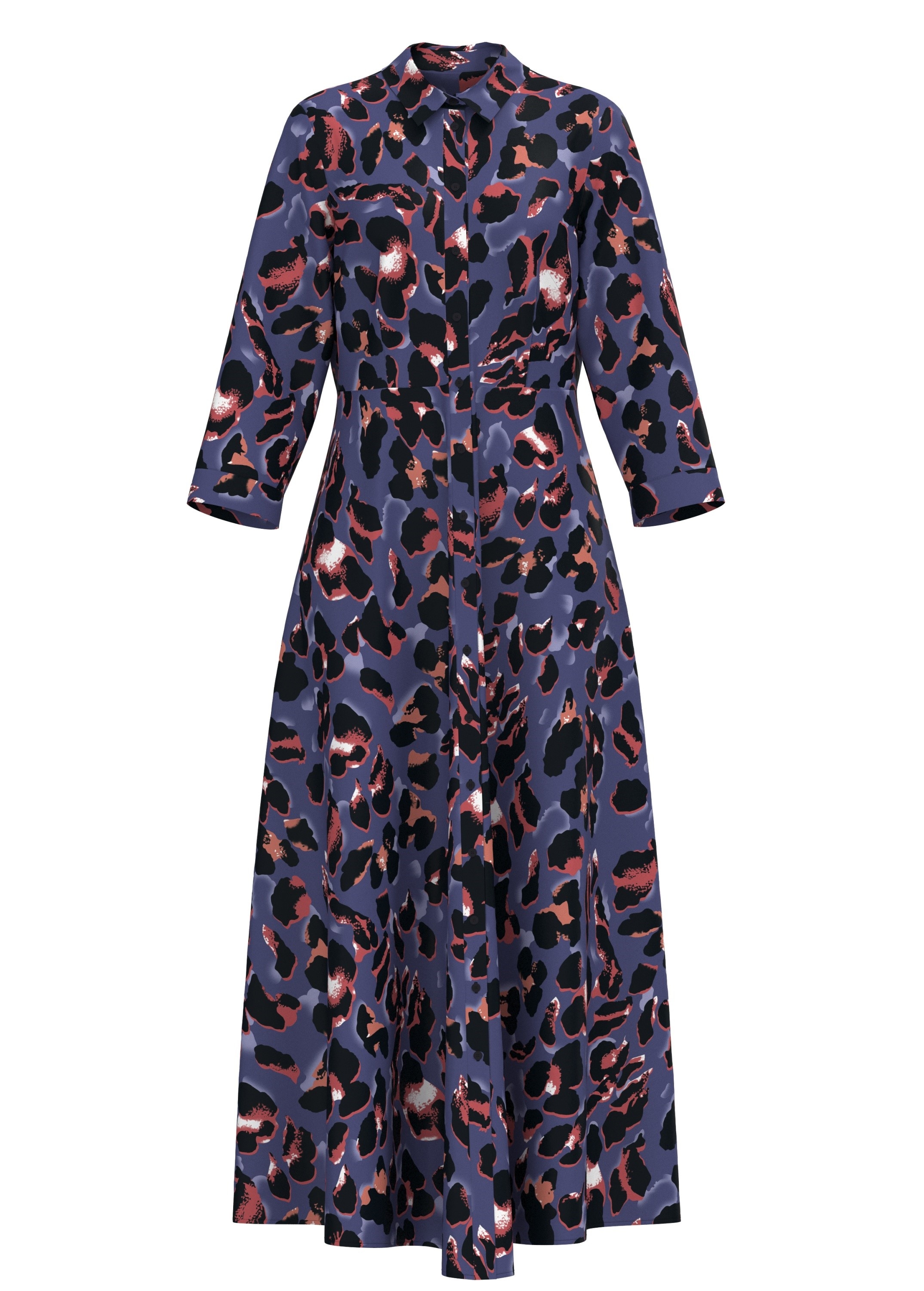 Y.A.S Hemdblusenkleid »YASSAVANNA LONG SHIRT DRESS«, Sommerkleid, mit 3/4 Ärmel