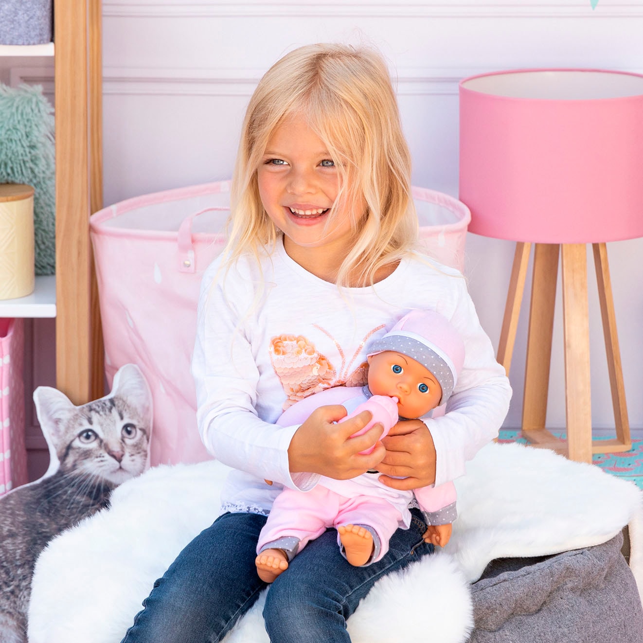 Bayer Babypuppe »Kiss Baby, 36cm«, (3 tlg.)