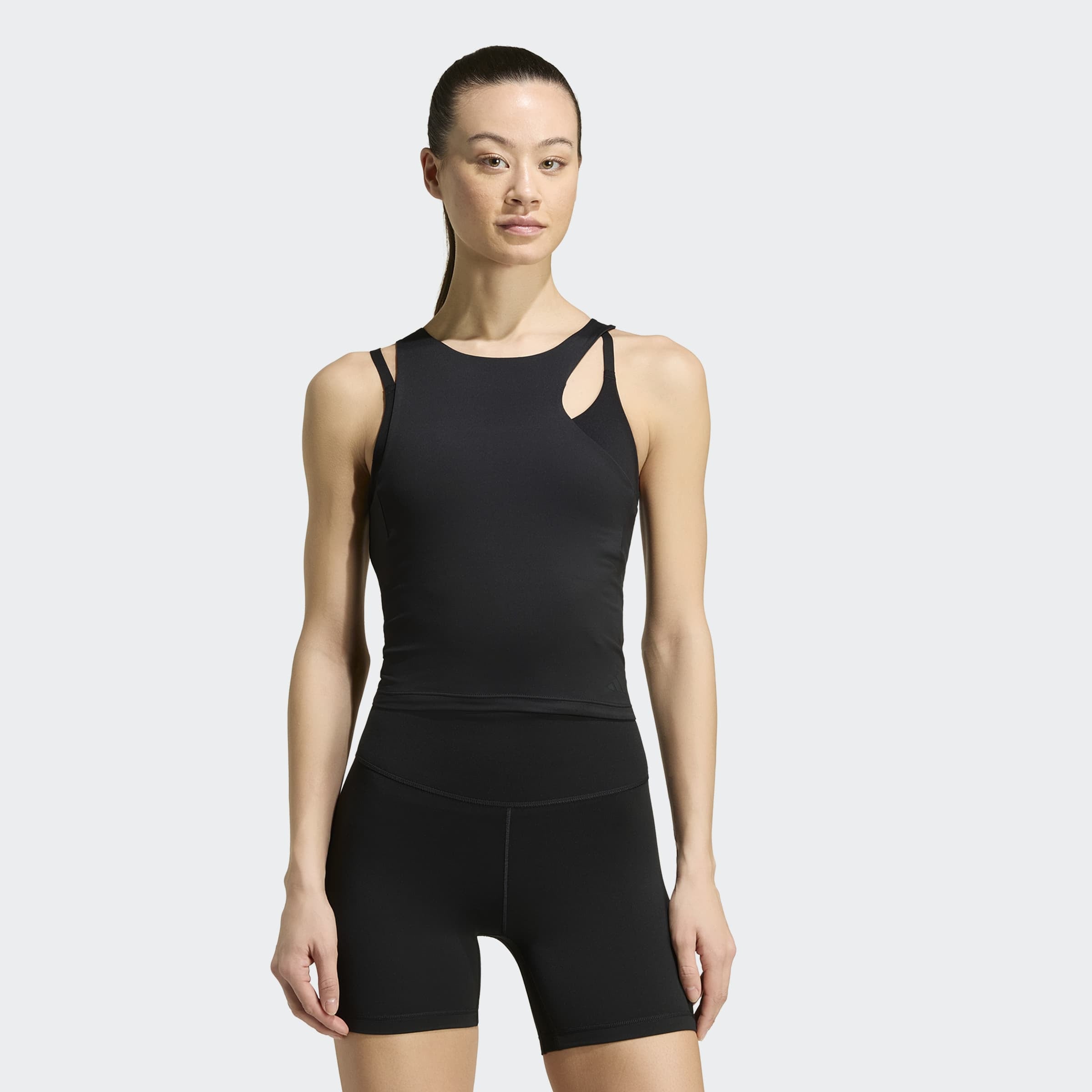 adidas Performance Tanktop "ALL ME" vom Ballett inspiriert, ohne Verschluss, aus weichem Strickmaterial