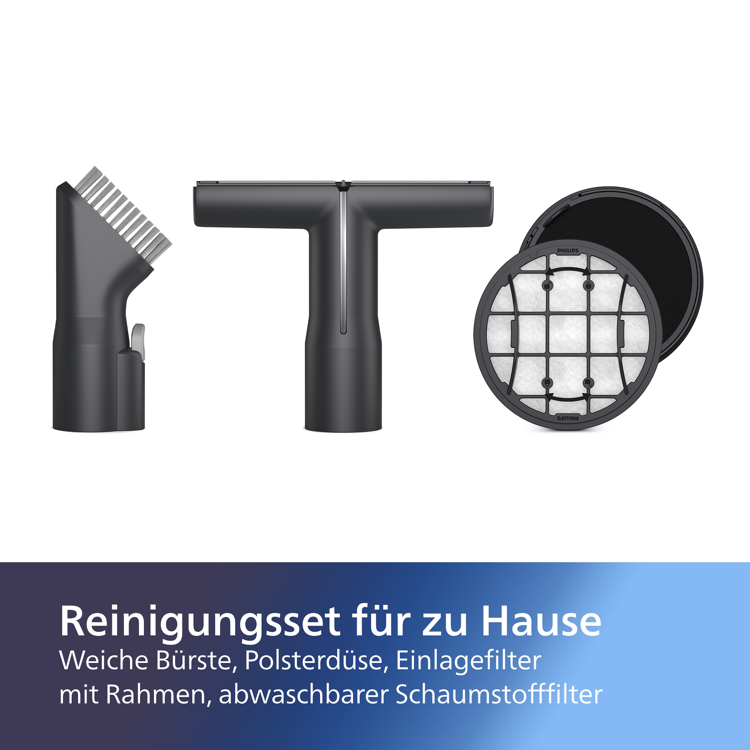 Philips Staubsaugerdüsen-Set »XV1685/01 Cordless VC 7000 & 8000 Series«, (Set, 4 tlg.), Düsen mit der PrecisionLED Technologie ausgestattet