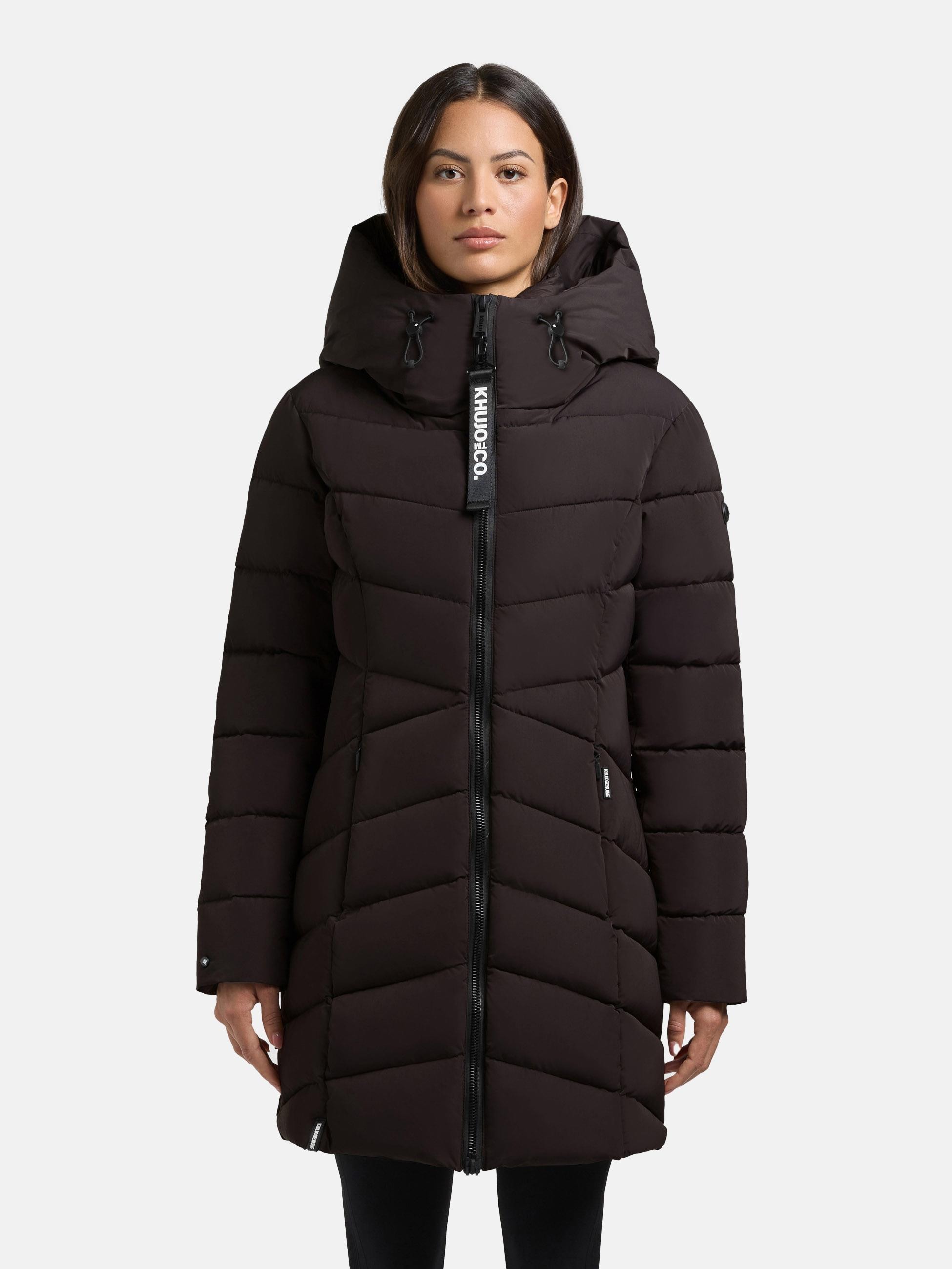 khujo Wintermantel "Dier" Winter Steppmantel mit Inlay und Kapuze günstig online kaufen