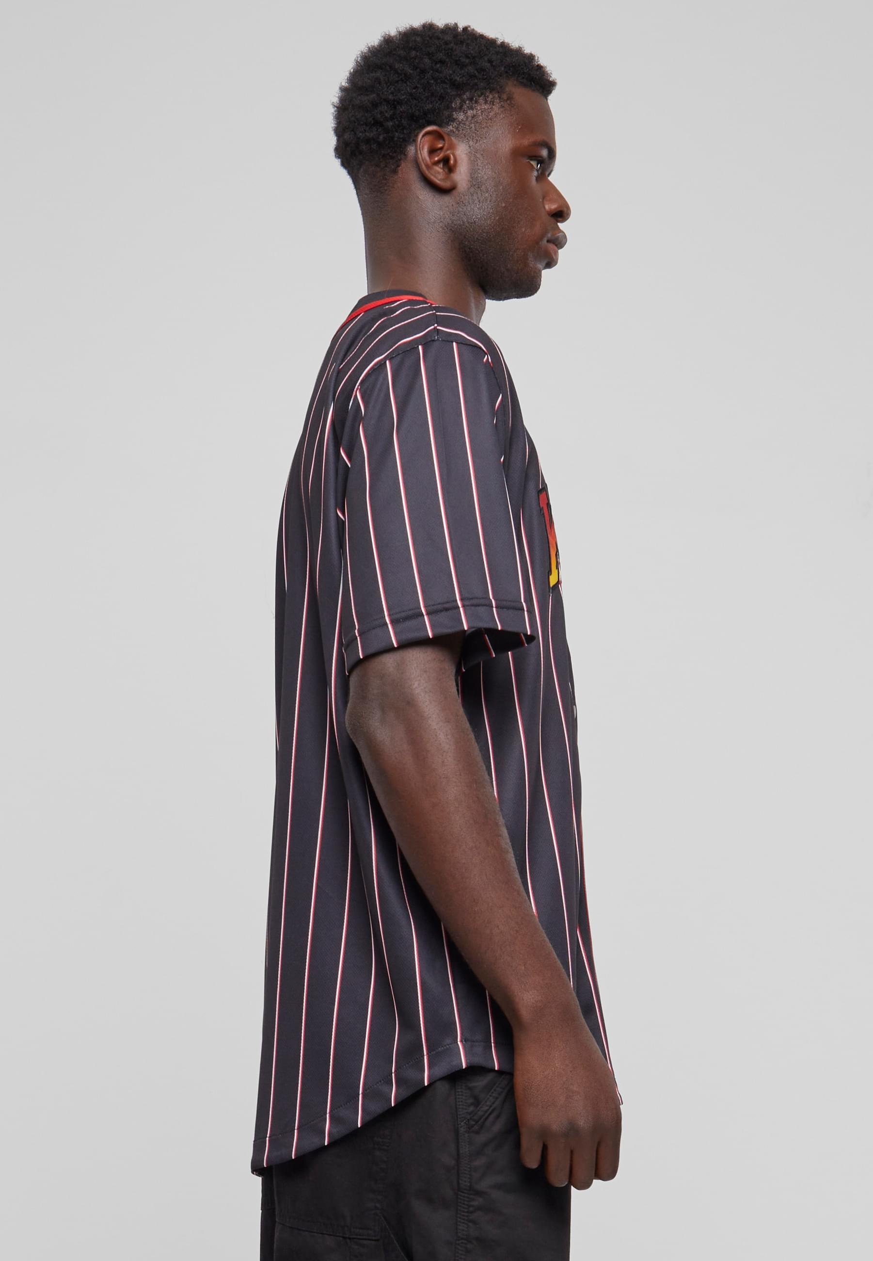 Karl Kani T-Shirt »Karl Kani Herren KM233-003-1 KK Serif Pinstripe Baseball Shirt«, (1 tlg.)