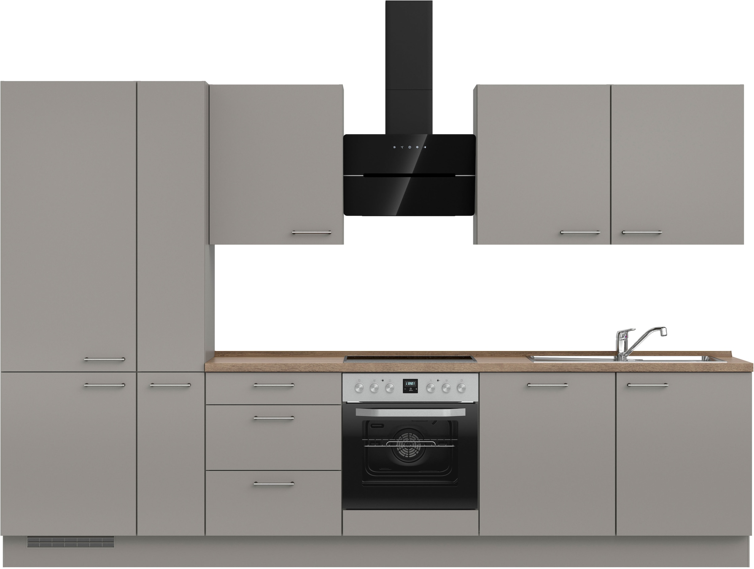 nobilia Küchenzeile ""Laser II", Ausrichtung wählbar, Breite 330 cm" vormon günstig online kaufen