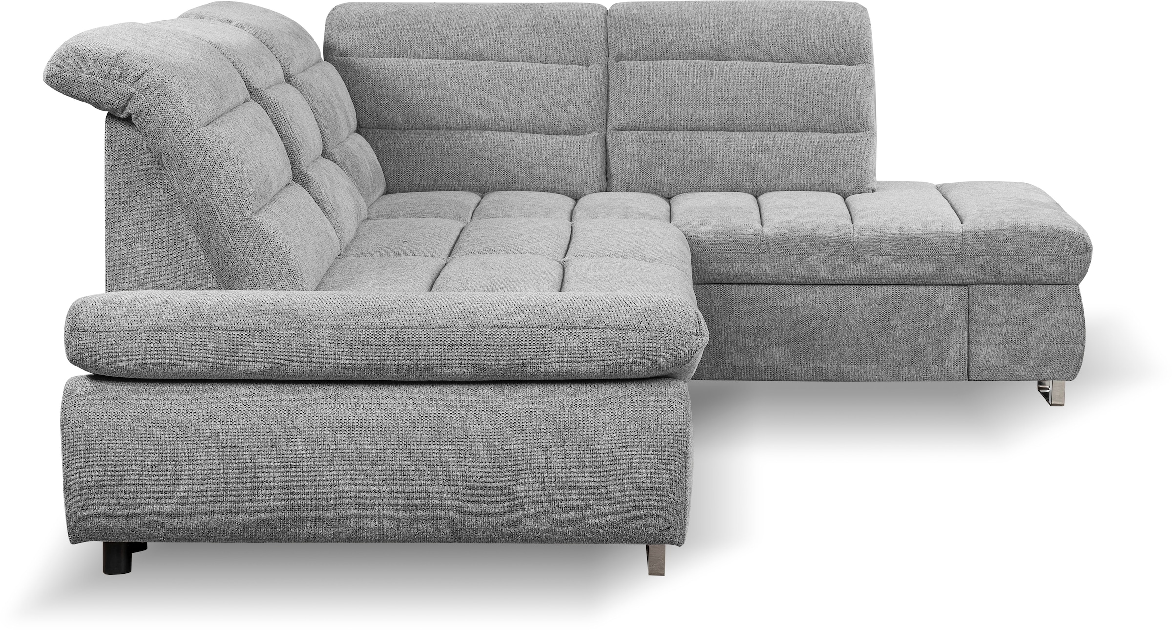 WERK2 Ecksofa »Roma L-Form«, Sofa mit Schlaffunktion, Sitztiefenverstellung, verstellbare Kopfteile