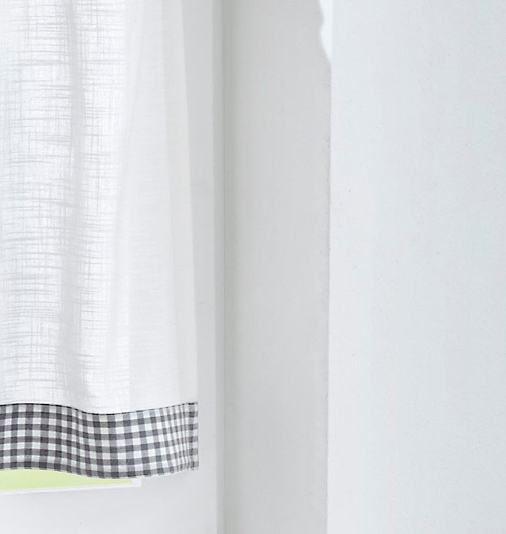 Kutti Scheibengardine "Cottage Panneau" Schlaufen 1 Stk. tlg. Kurzgardine K günstig online kaufen