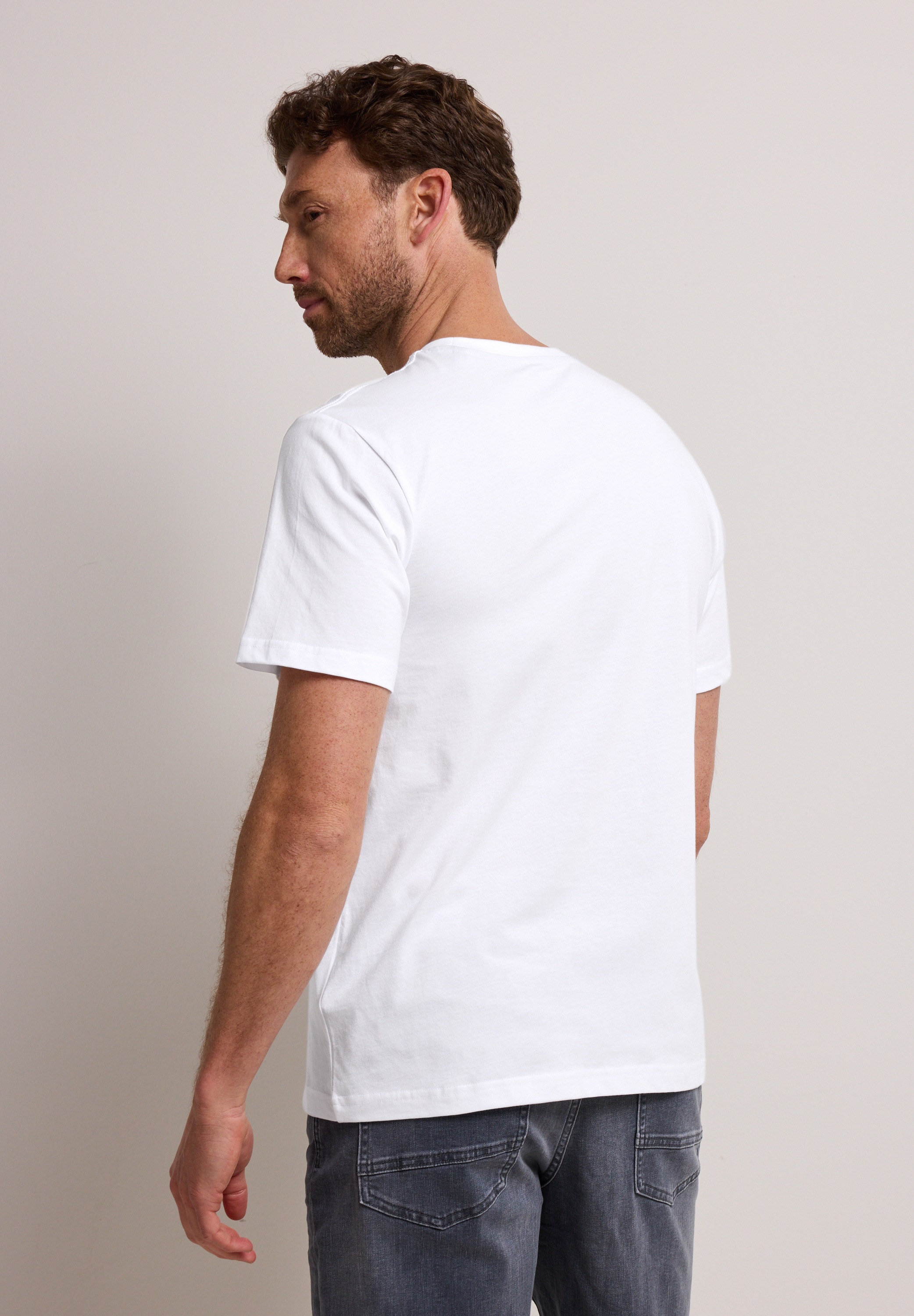 STREET ONE MEN T-Shirt aus reiner Baumwolle