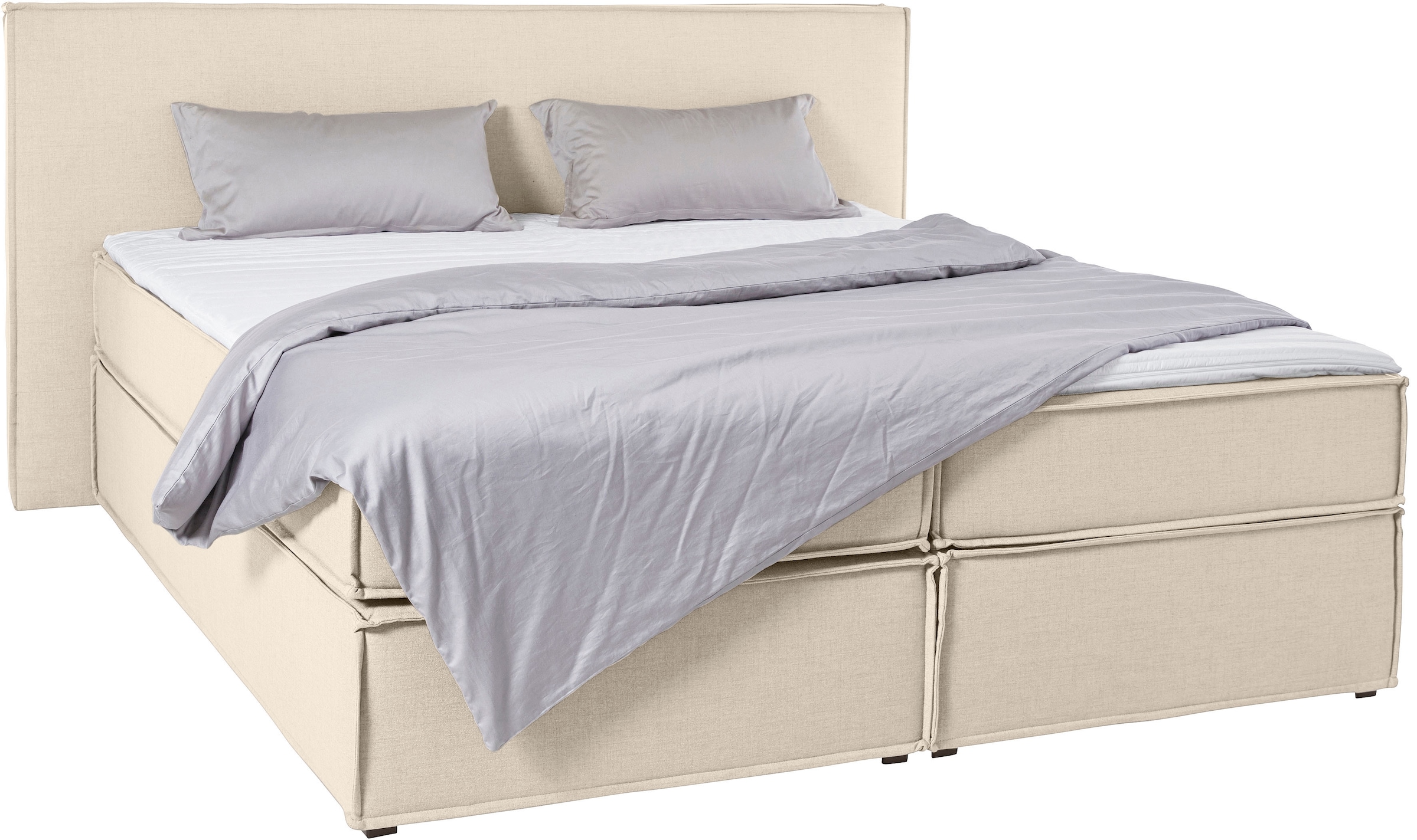 LeGer Home by Lena Gercke Boxspringbett "Yuma" incl. Topper, in 4 Breiten, 3 Matratzenarten und je 2 Härtegraden