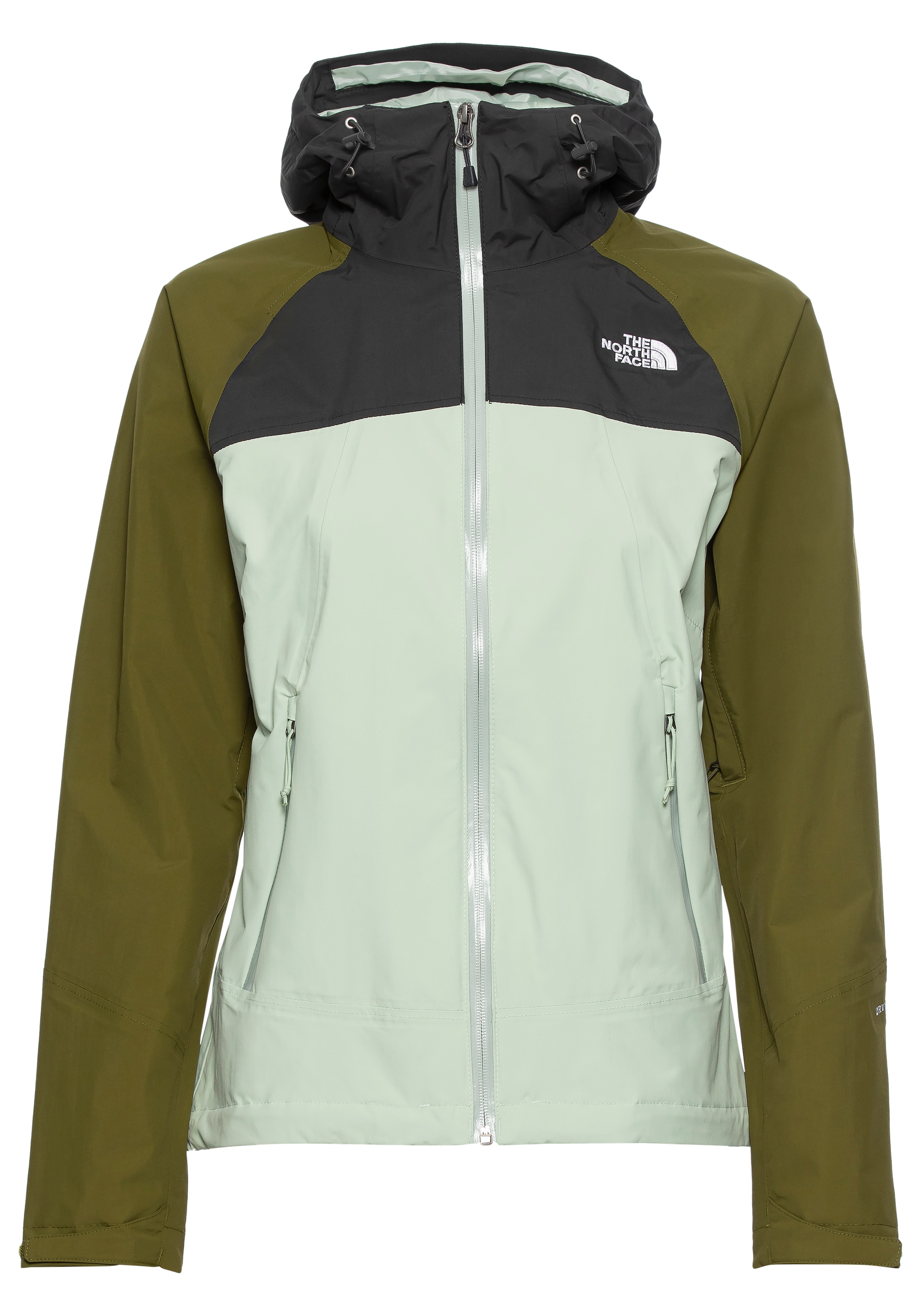 The North Face Funktionsjacke "W STRATOS JACKET - EU", (1 St.), mit Kapuze, Winddicht & Wasserabweisend & Atmungsaktiv