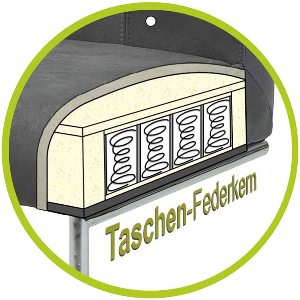 Jockenhöfer Gruppe Essgruppe »Kopenhagen/Santorini, Sitzgruppe (Set, 5-tlg., 1 Tisch, 4 Stühle)« 5 tlg. Tischplatte melaminbeschichtet, Sessel 360° drehbar, mit Auto-Return