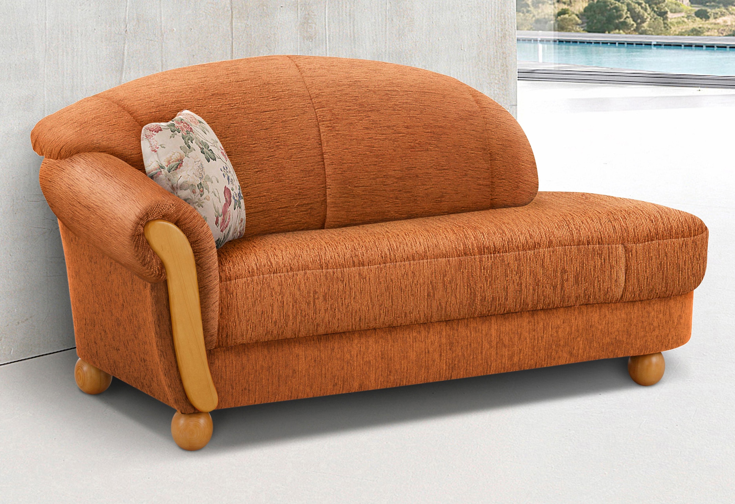 Home affaire Ottomane "Milano, bequemes solitär Sofa im Landhaus-Stil, B/T/ günstig online kaufen