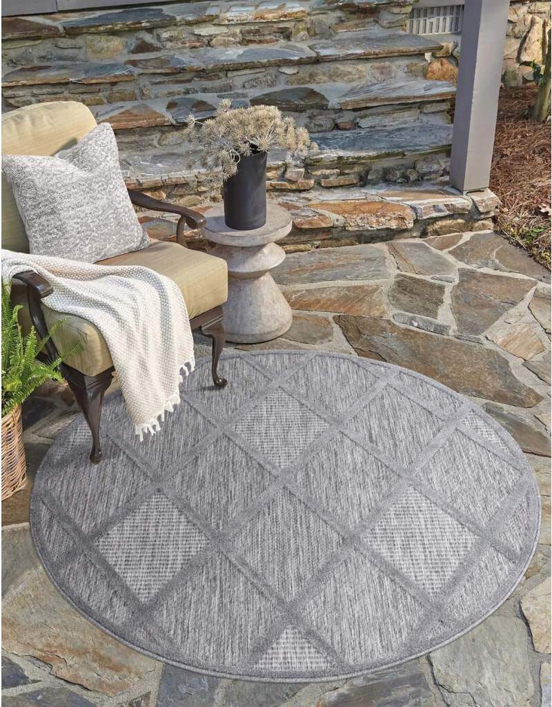 Carpet City Teppich "In-& Outdoorteppich Santorini 457, 3D-Effekt, Raute-Lo günstig online kaufen