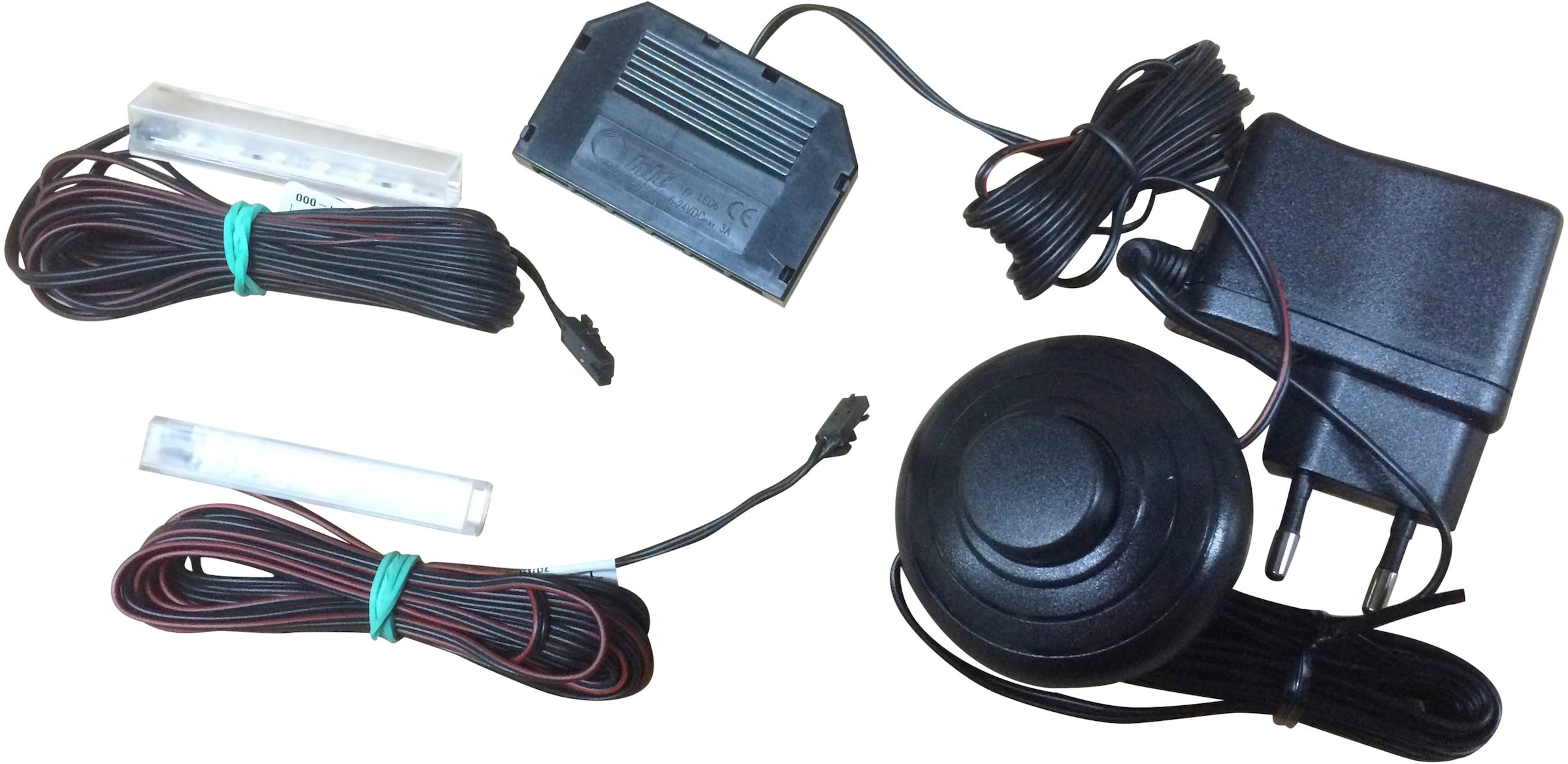 Home affaire LED-Board 2 Stk. Kaltweiß LED Unterbauspots mit kalt-weißem Licht - Mit Fußschalter