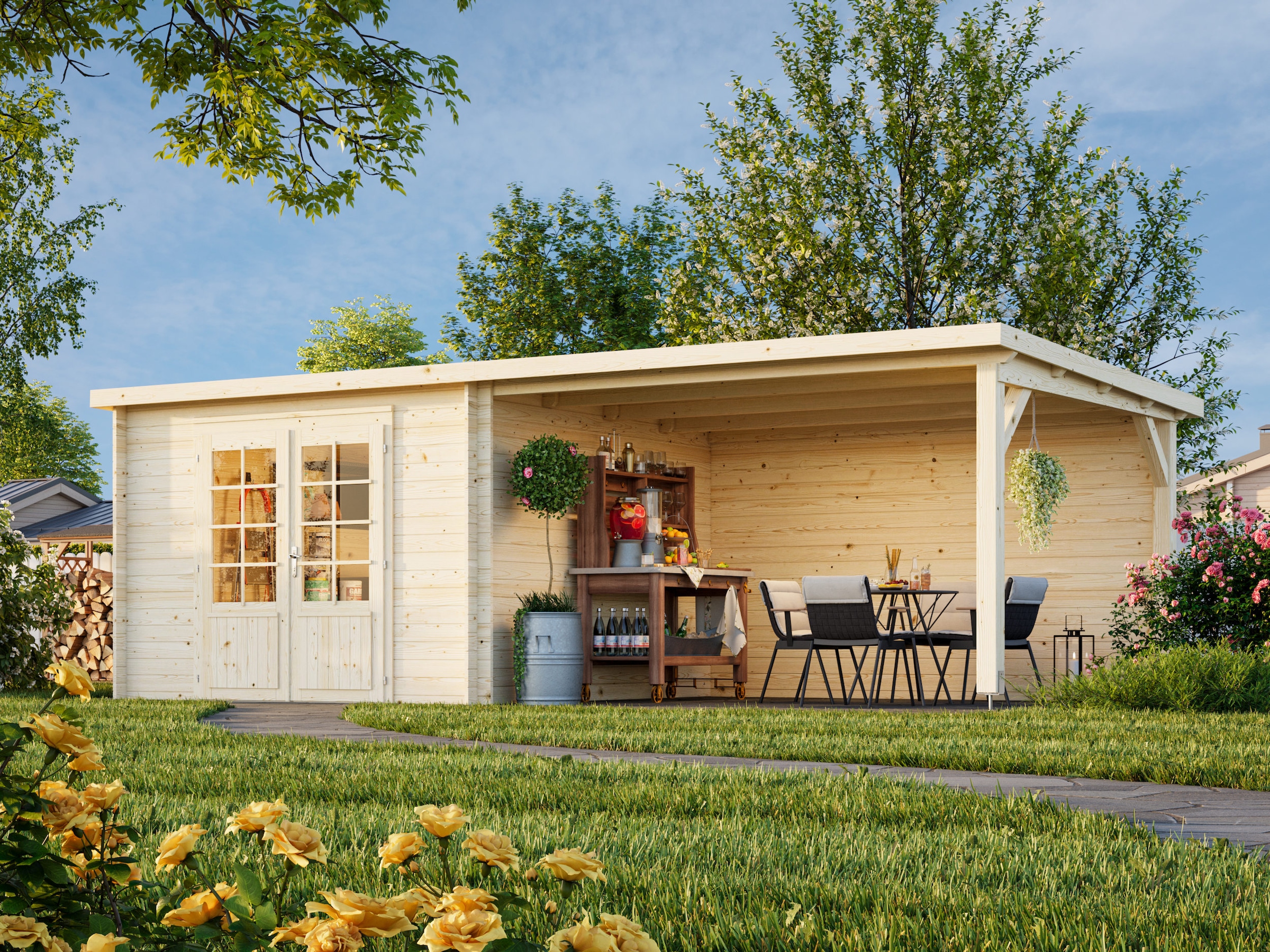 Palmako Gartenhaus »Ella« verschiedene Farben