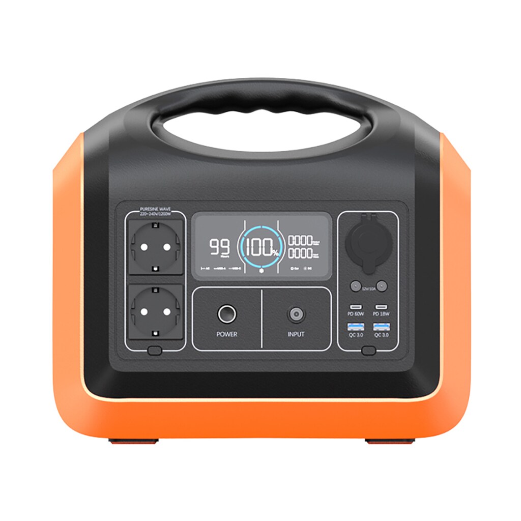 Hyrican Powerstation »UPP-1200 / 1200 Watt, 992 Wh, LiFePO4, tragbarer Akku/Batterie«, 310000 mAh, mobiles Ladezentrum für Not-& Stromversorgung