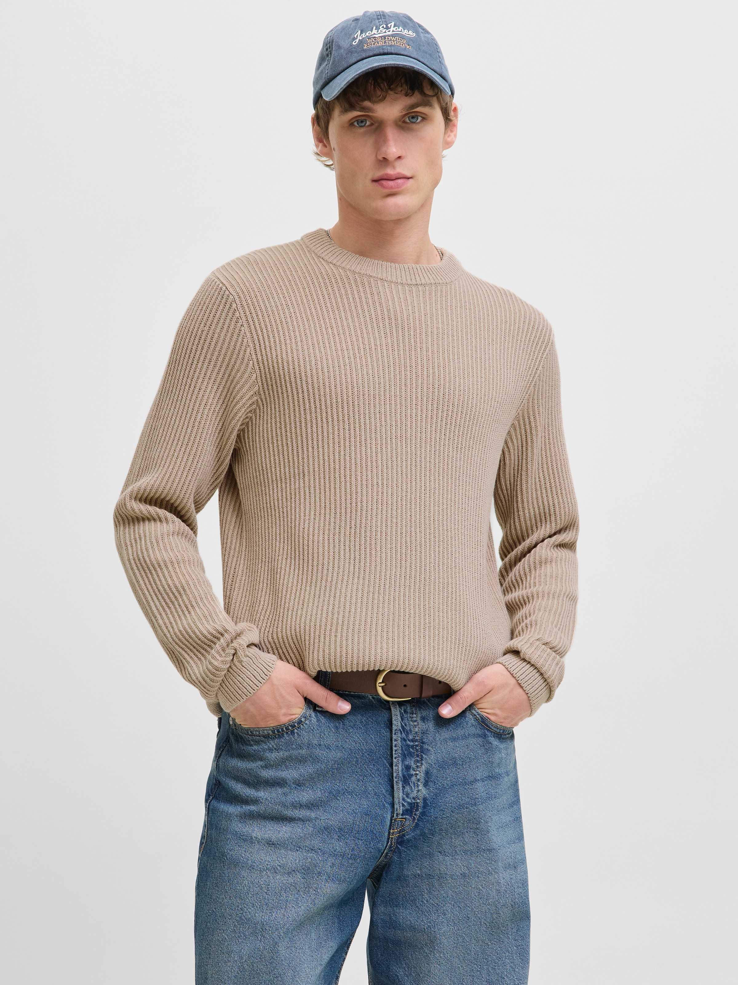 Jack & Jones Strickpullover "JJEDOVER KNIT CREW NECK SN" günstig online kaufen