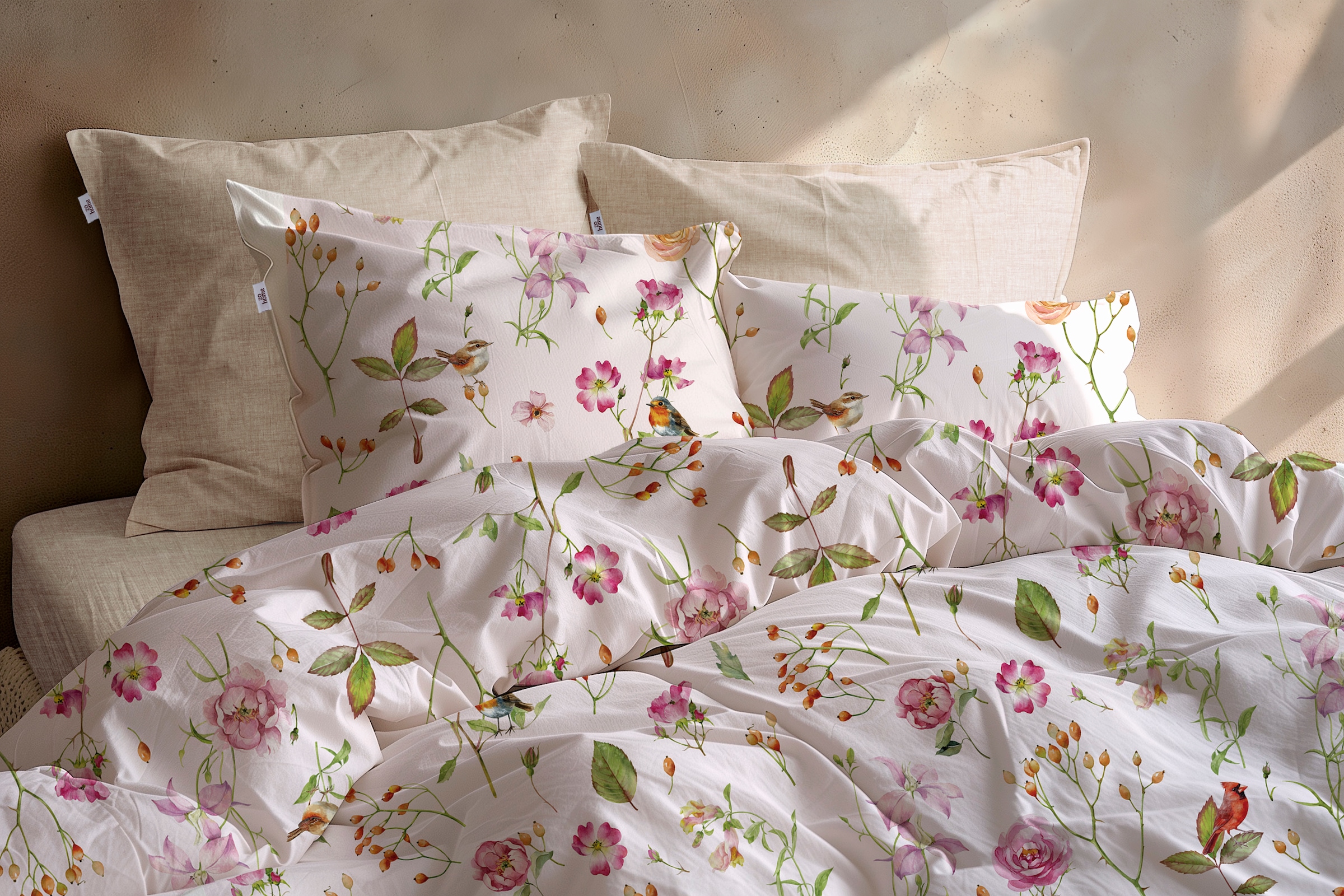 ZO HOME Bettwäsche »Zohome Bettwäsche Baumwolle Zita« 2 Bettwäsche aus 100% Baumwolle, hochwertige Renforcé, ab 135x200 cm.