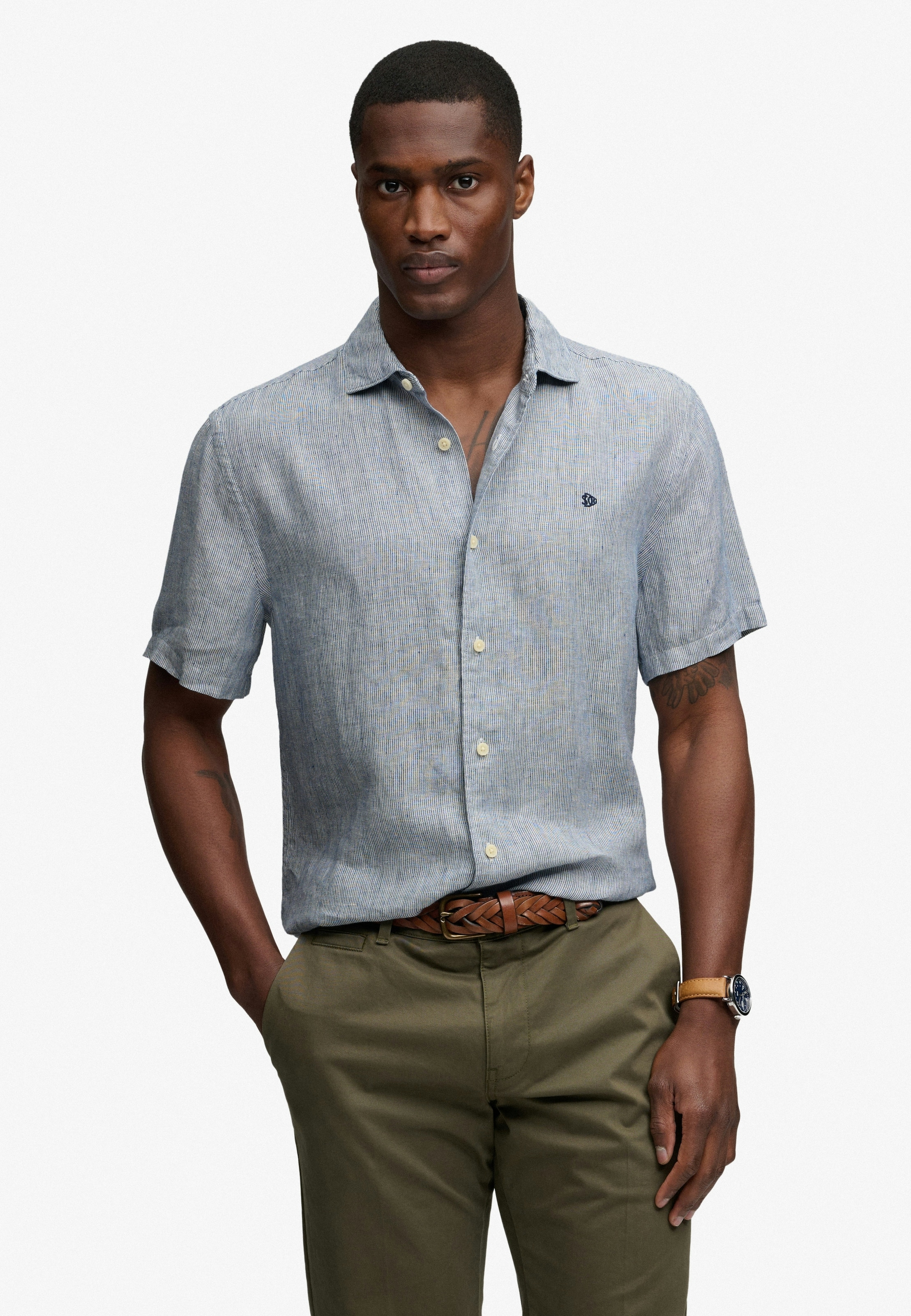 Superdry Leinenhemd "RIVIERA S/S LINEN SHIRT" aus 100% Leinen günstig online kaufen